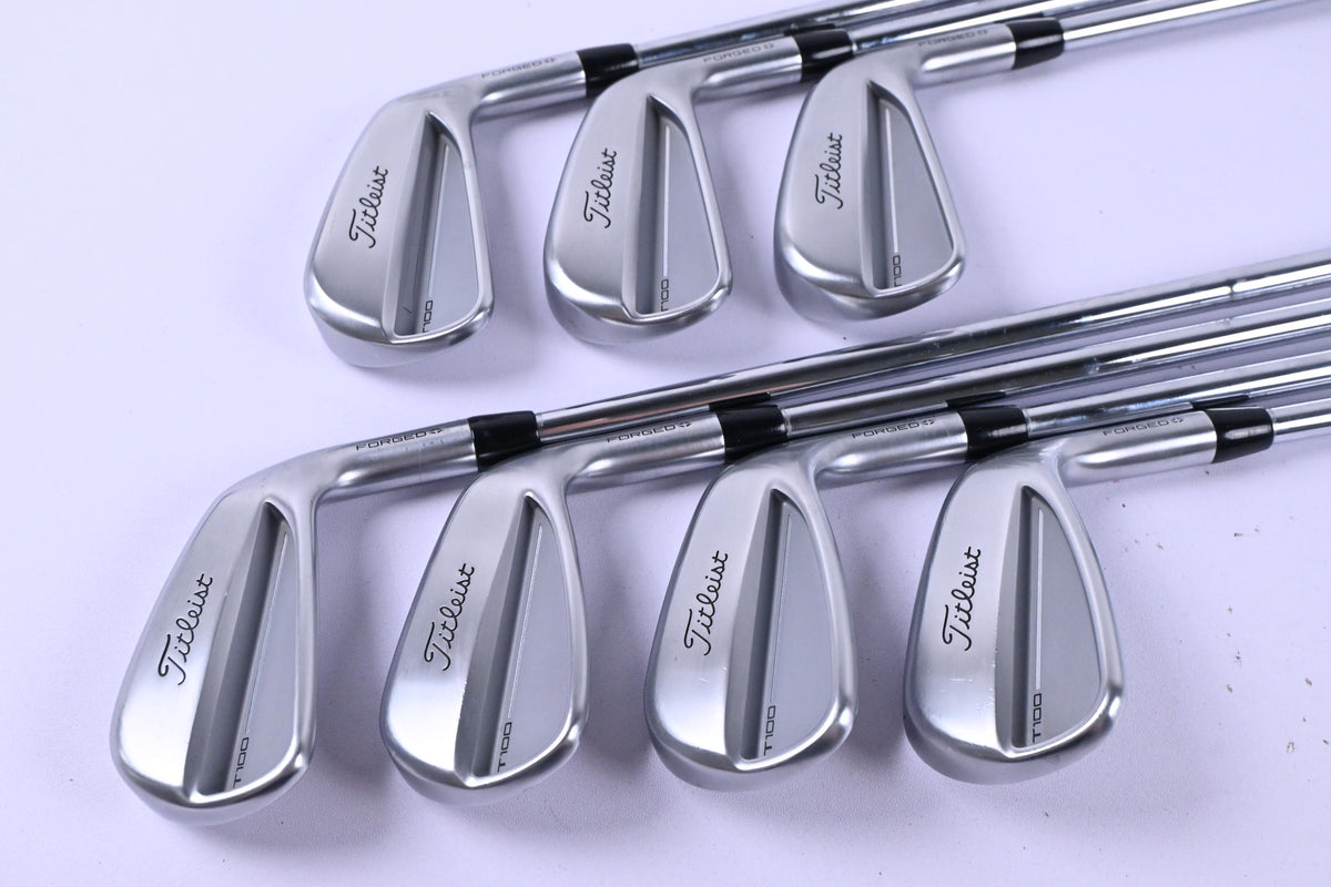 Titleist T100 2025 Irons / 4-PW / Stiff Flex True Temper AMT White Shafts