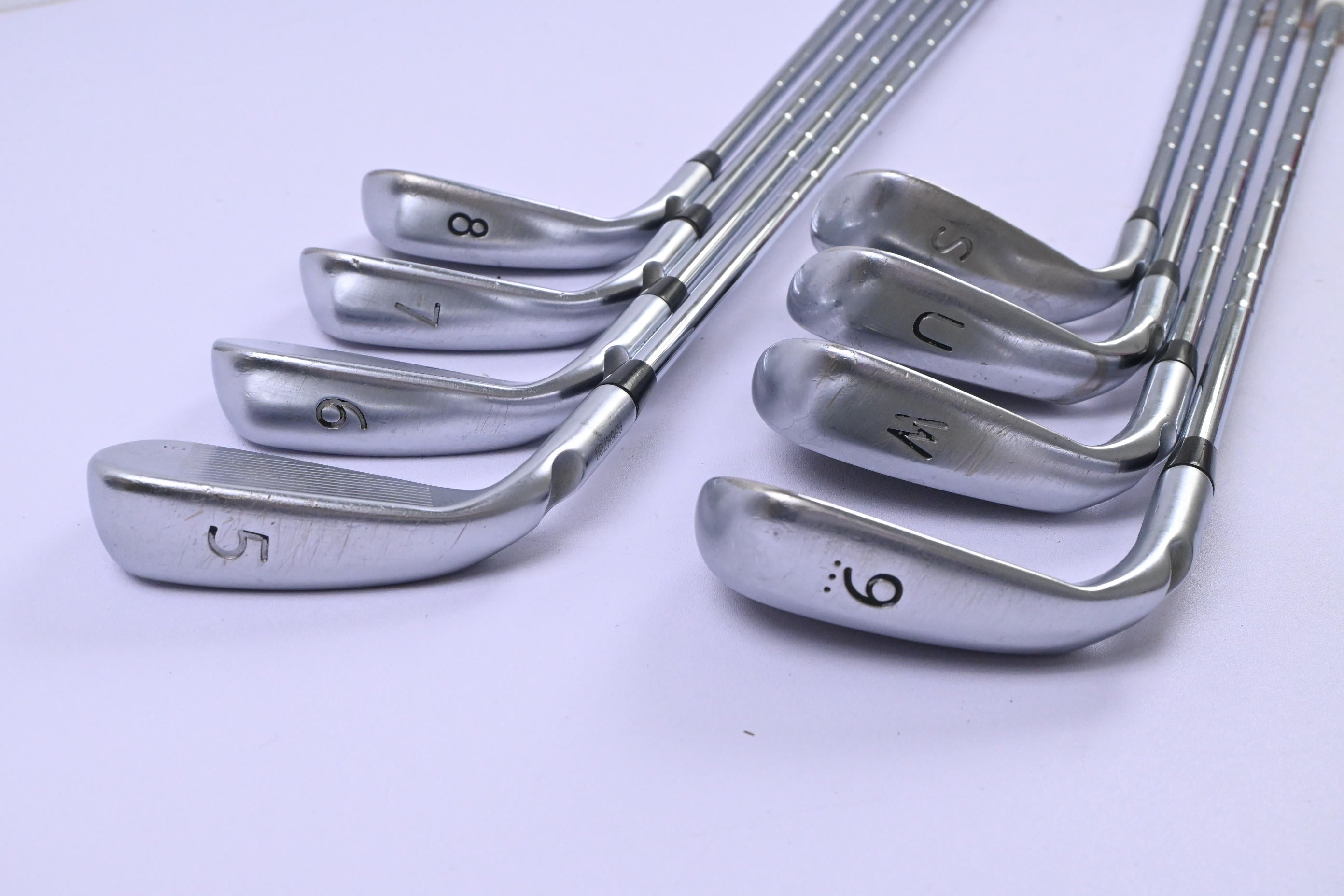 Ping G400 Irons / 5-PW+GW+SW / White Dot / Stiff Flex Ping CFS Shafts
