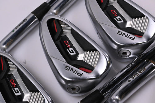 Ping G410 Irons / 5-PW / Green Dot / Stiff Flex XP 95 S300 Shafts