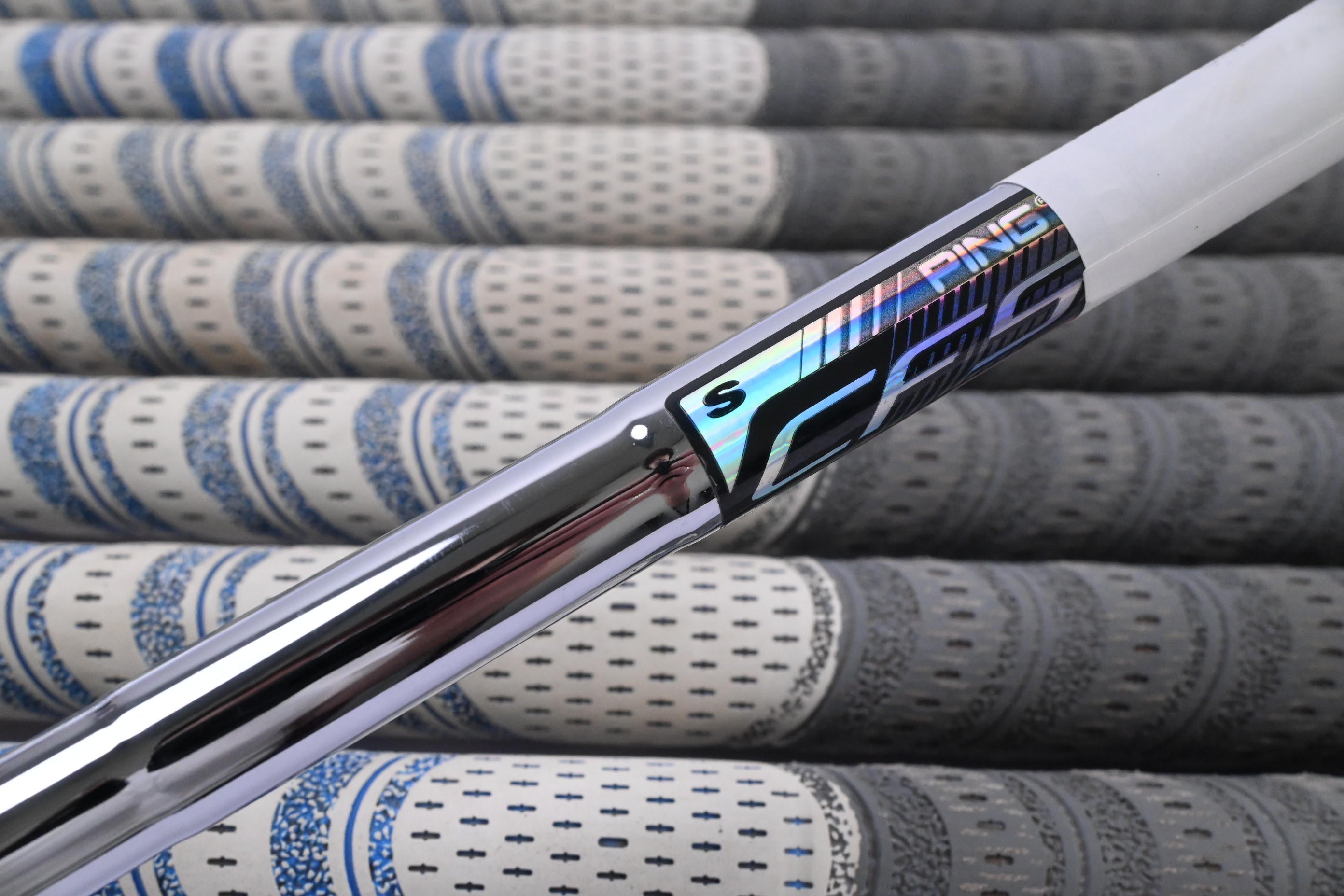 Ping G400 Irons / 5-PW+GW+SW / White Dot / Stiff Flex Ping CFS Shafts