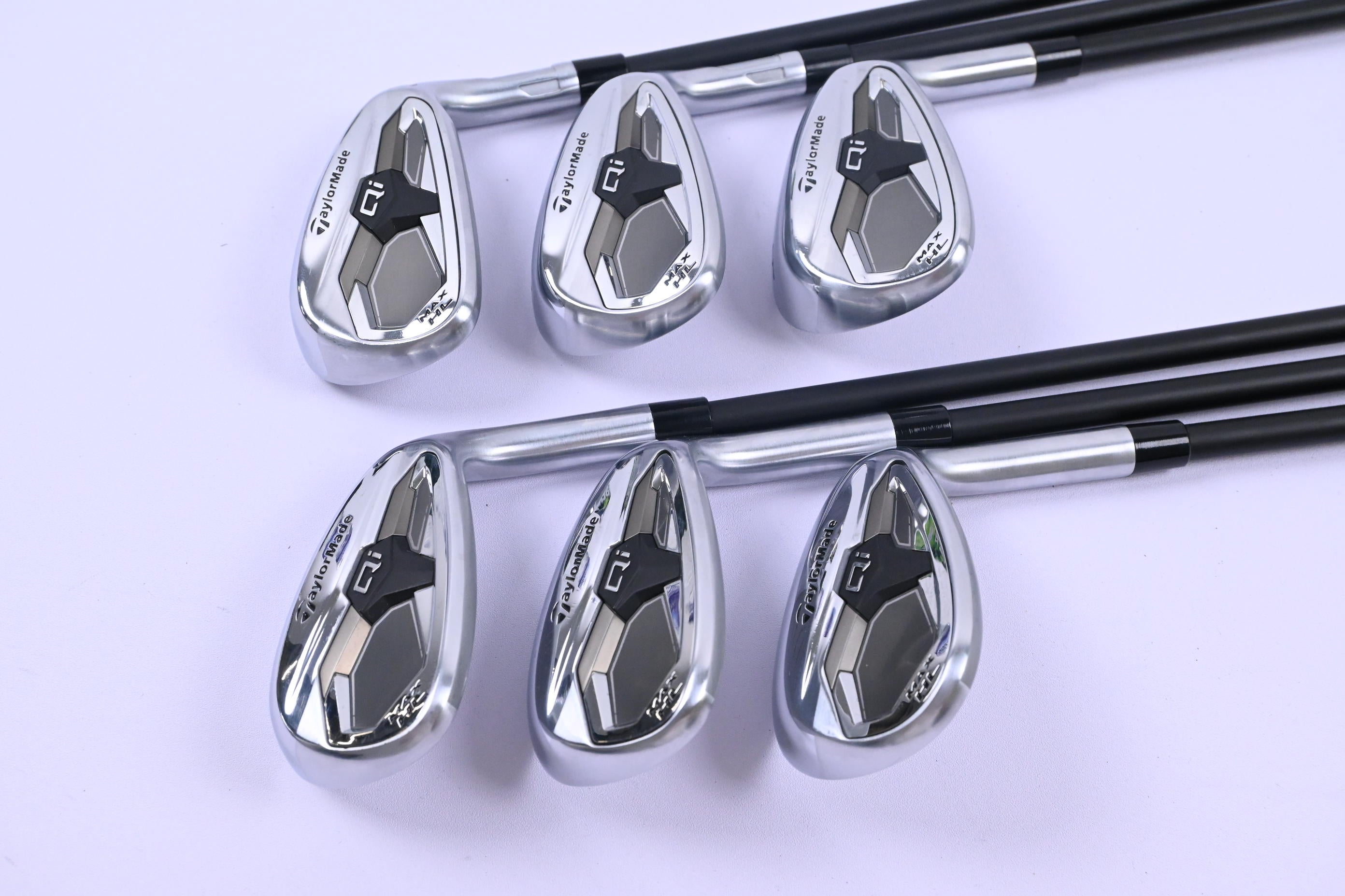 Taylormade Qi Max HL Irons / 7-PW+GW+SW / Senior Flex KBS Reax 50 Shafts