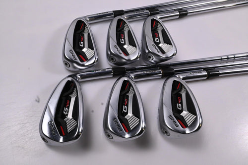 Ping G410 Irons / 5-PW / Green Dot / Stiff Flex XP 95 S300 Shafts