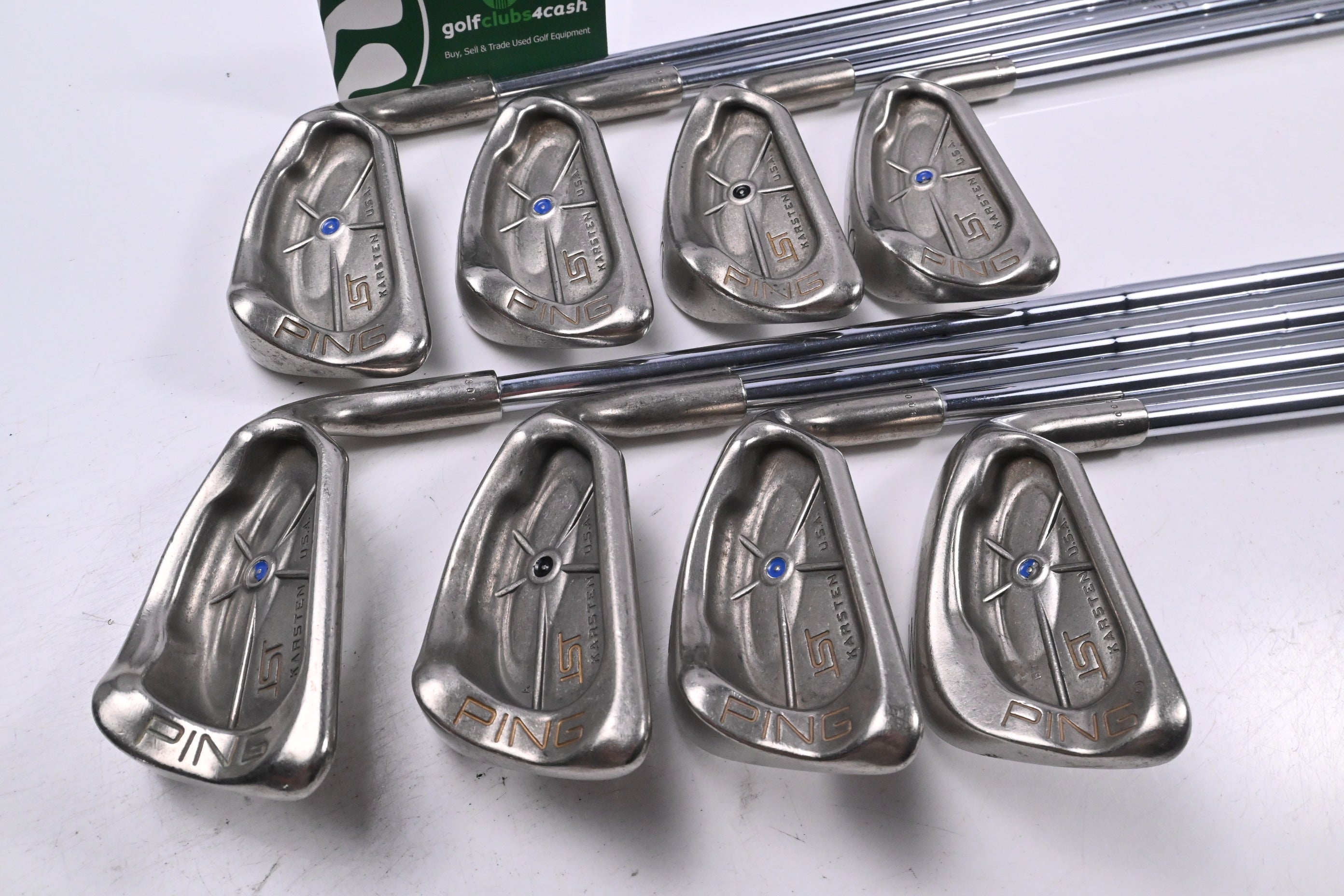 Ping ISI Nickel Irons / 3-PW / Blue Dot / Stiff Flex Ping Z-Z65 Shafts