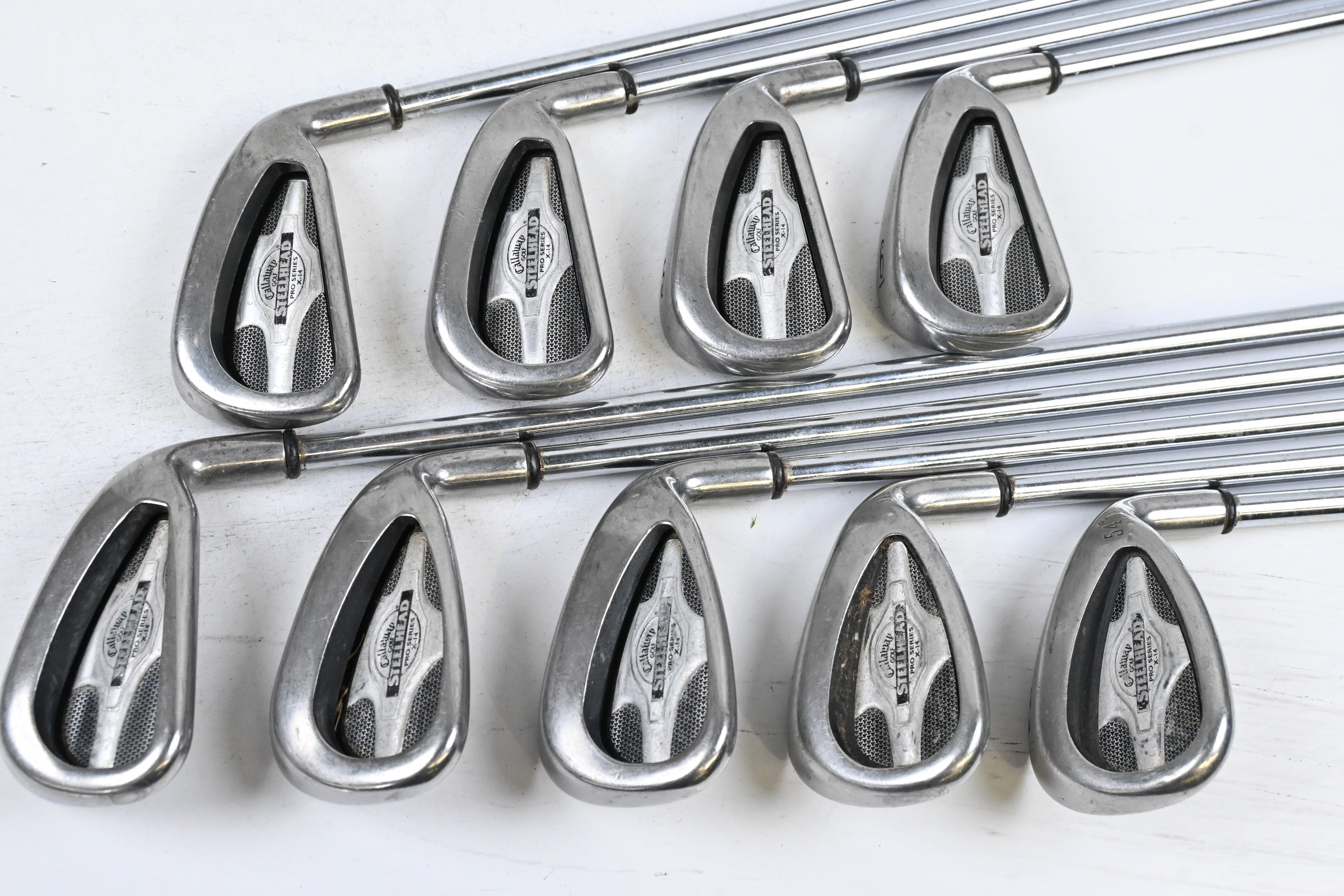 Callaway X-14 Pro Series Irons / 3-PW+SW / Stiff Flex Callaway Rifle Shafts