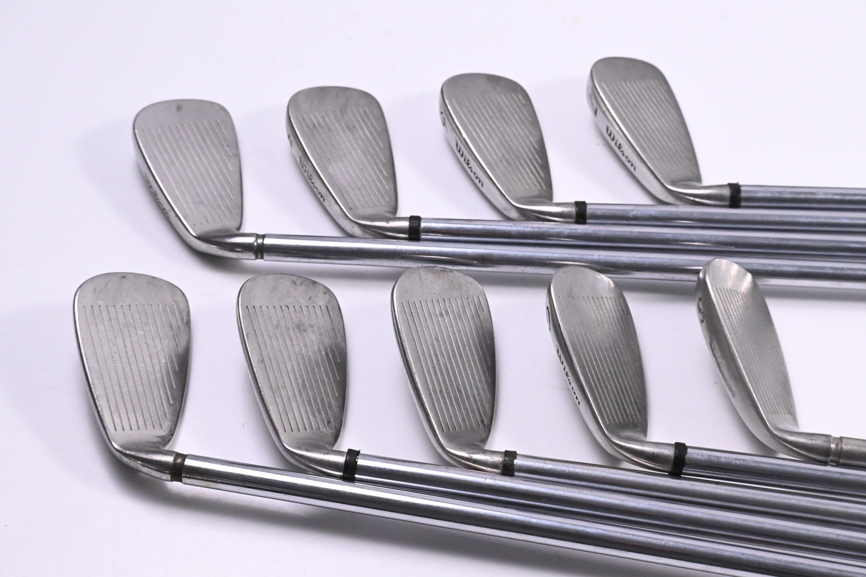 Wilson Deep Red Irons / 4-PW+GW+SW / Stiff Flex Wilson Fluid Steel Shatfs