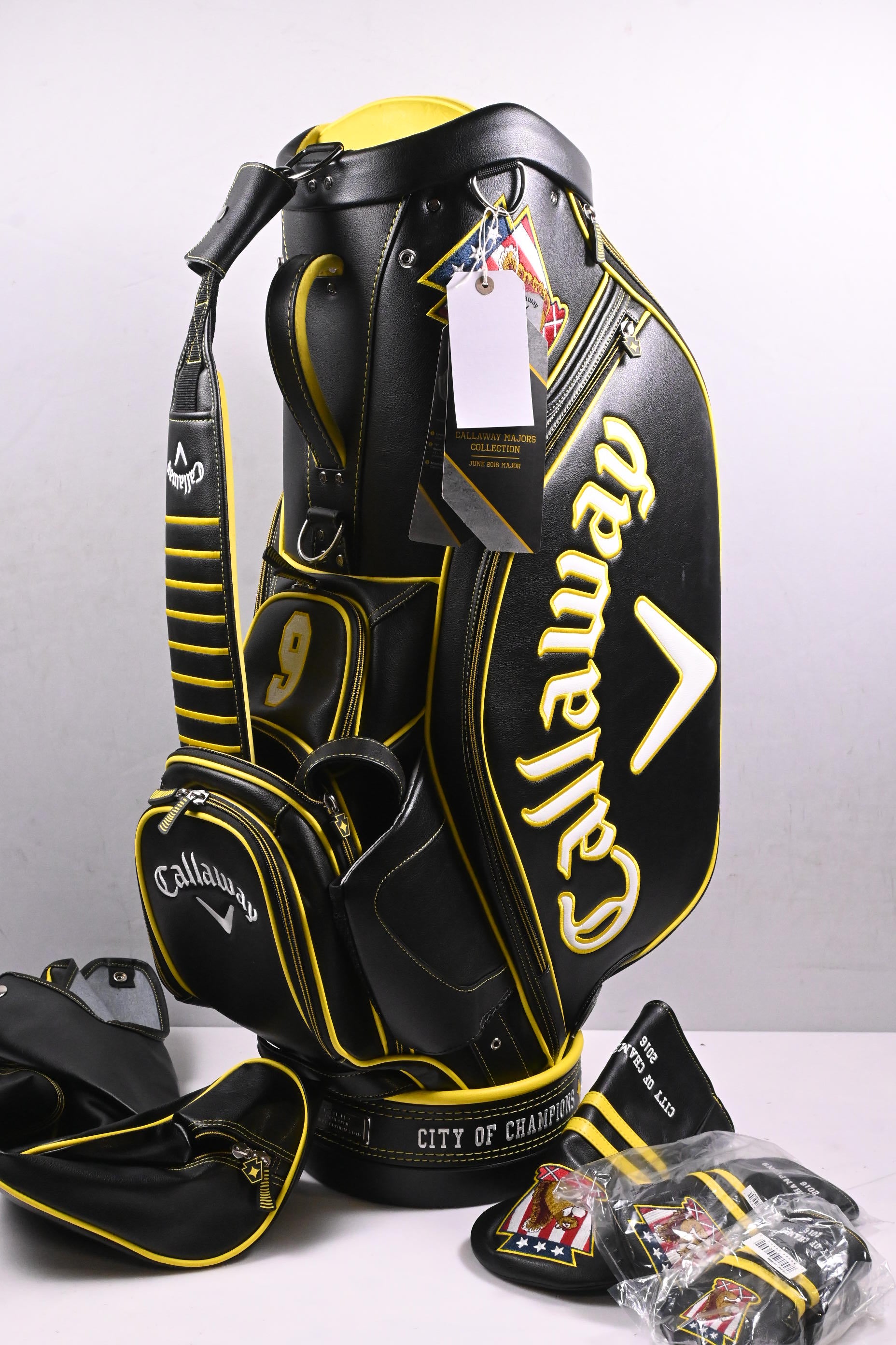 Callaway 2016 US Open Tour Bag / 6-Way Divider / Black, Yellow