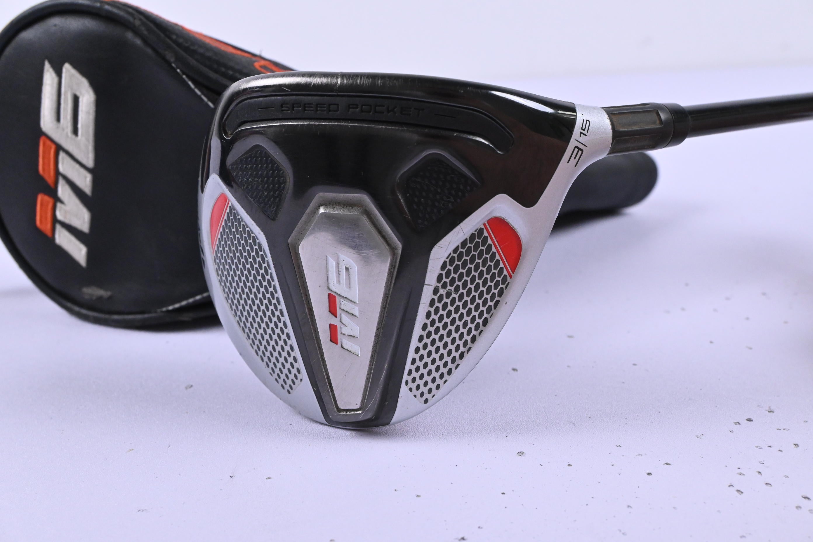 Taylormade M6 #3 Wood / 15 Degree / Stiff Flex Fujikura Atmos Orange 6 Shaft