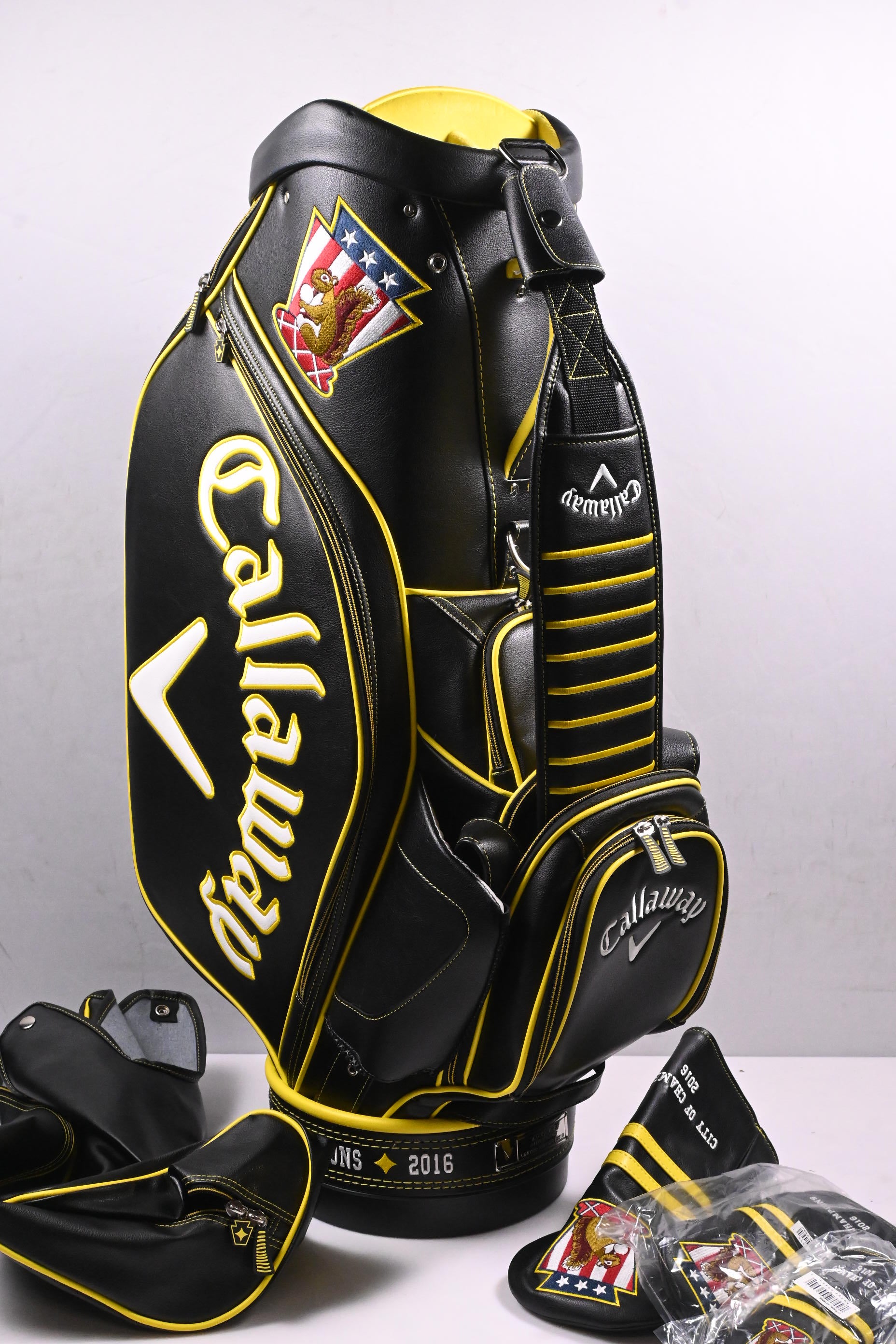Callaway 2016 US Open Tour Bag / 6-Way Divider / Black, Yellow
