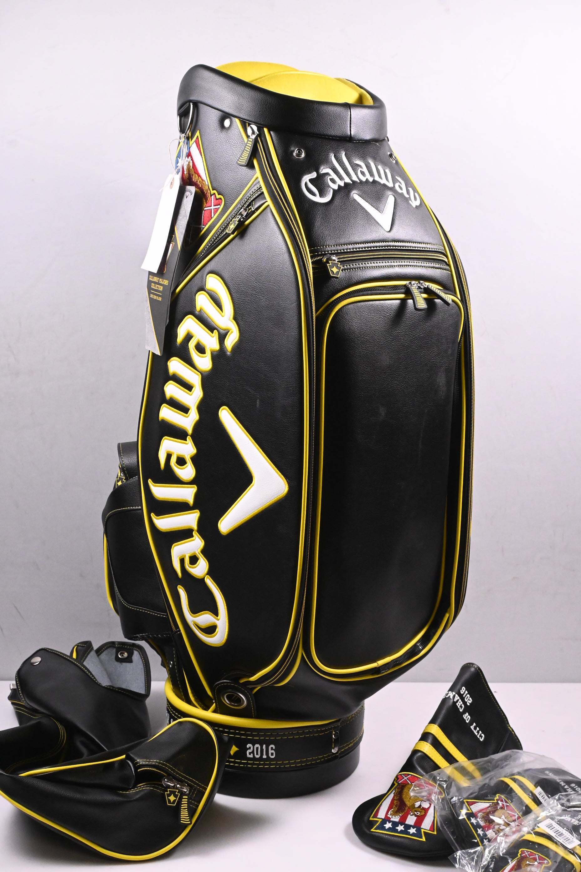 Callaway 2016 US Open Tour Bag / 6-Way Divider / Black, Yellow