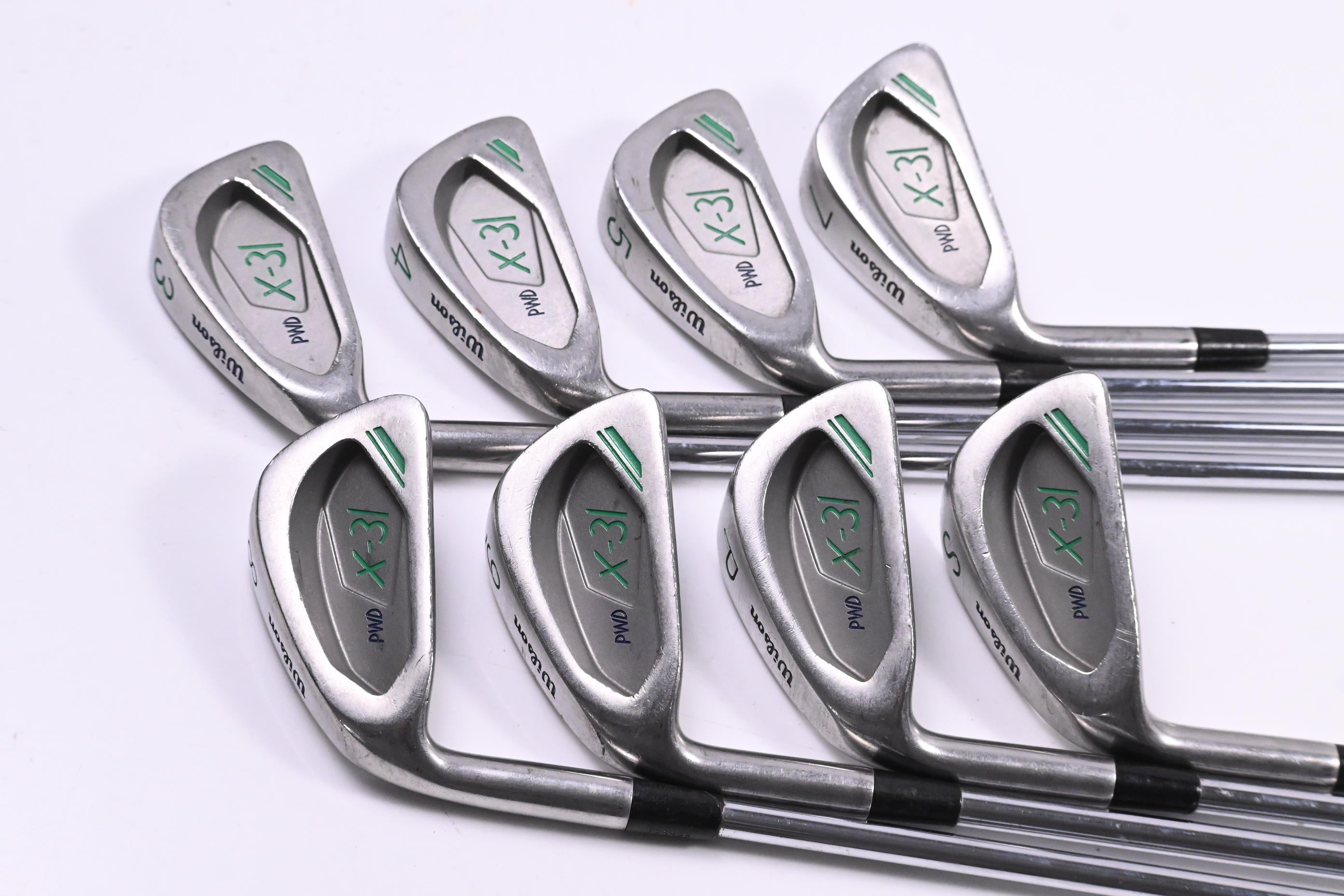 Left Hand Wilson X-31 Irons / 4-PW+SW / No 6 Iron / Regular Flex Wilson X-3