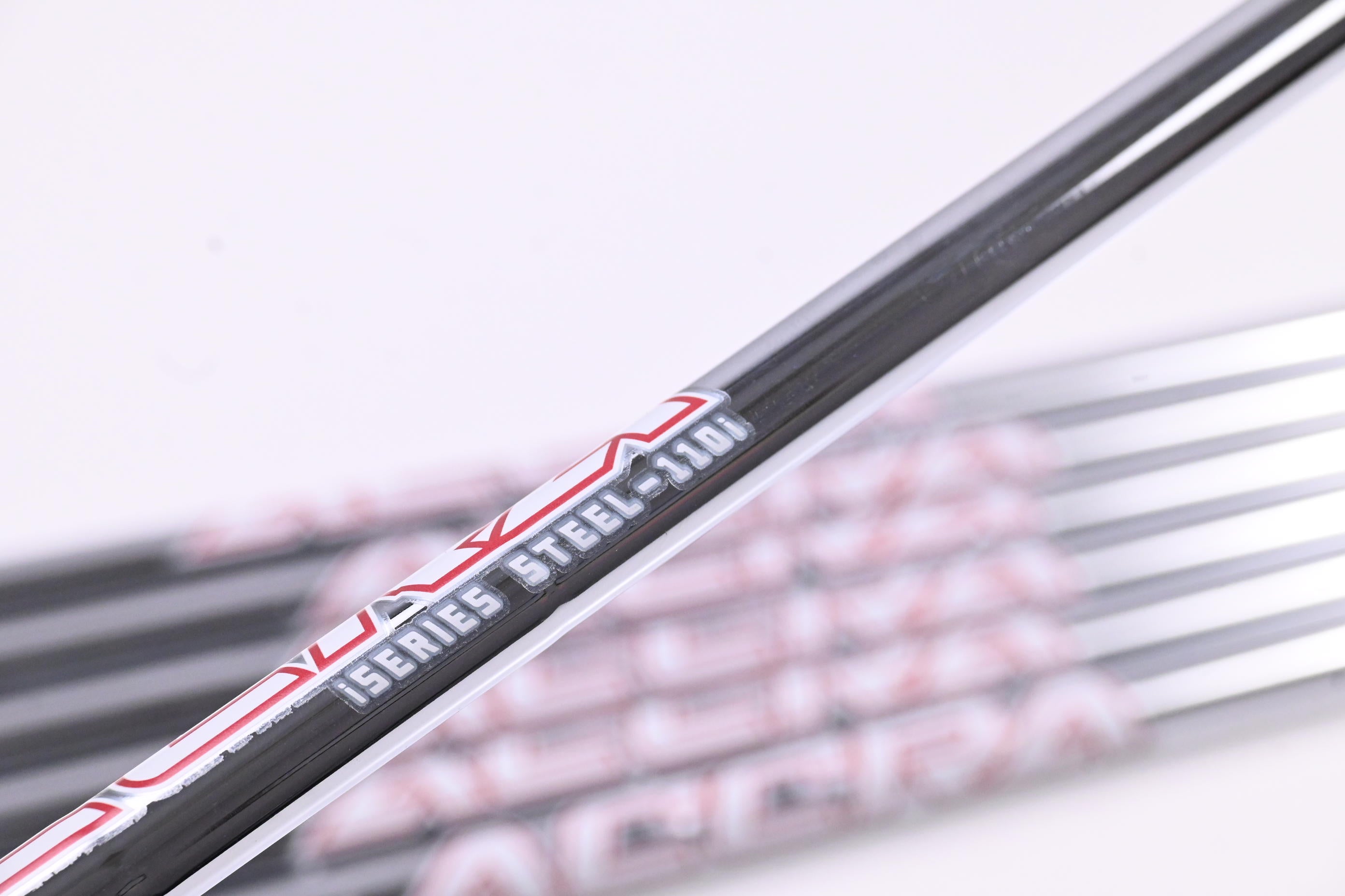 Accra iSteel Red 110 Iron Shafts / Regular Flex / Set of 7 / .355" Tip