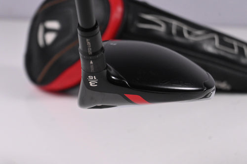 Taylormade Stealth Plus #3 Wood / 15 Degree / Stiff Flex HZRDUS Smoke RDX Red 75 Shaft