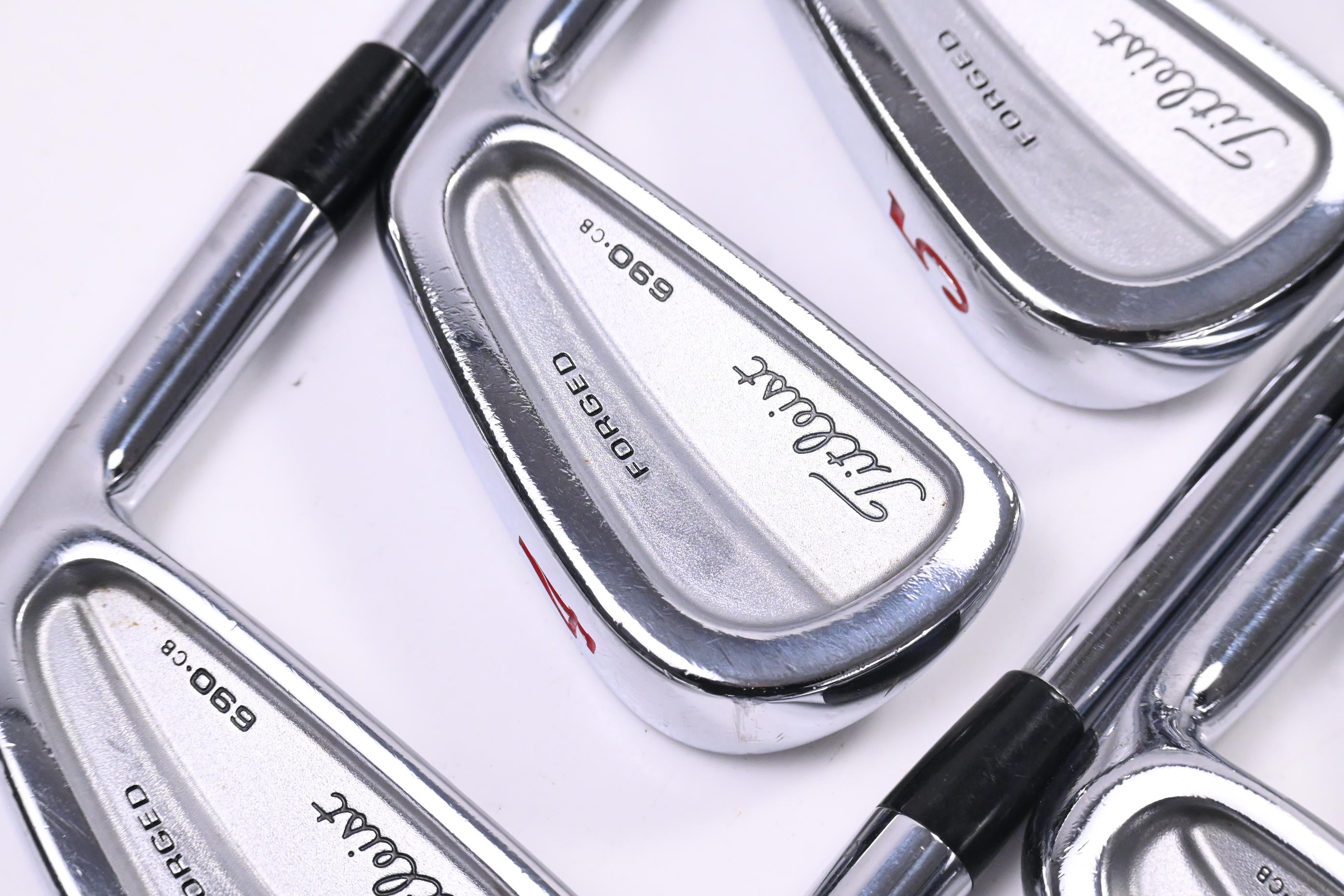 Titleist 690.CB Irons / 3-PW / Stiff Flex True Temper Dynamic Gold S300 Shafts
