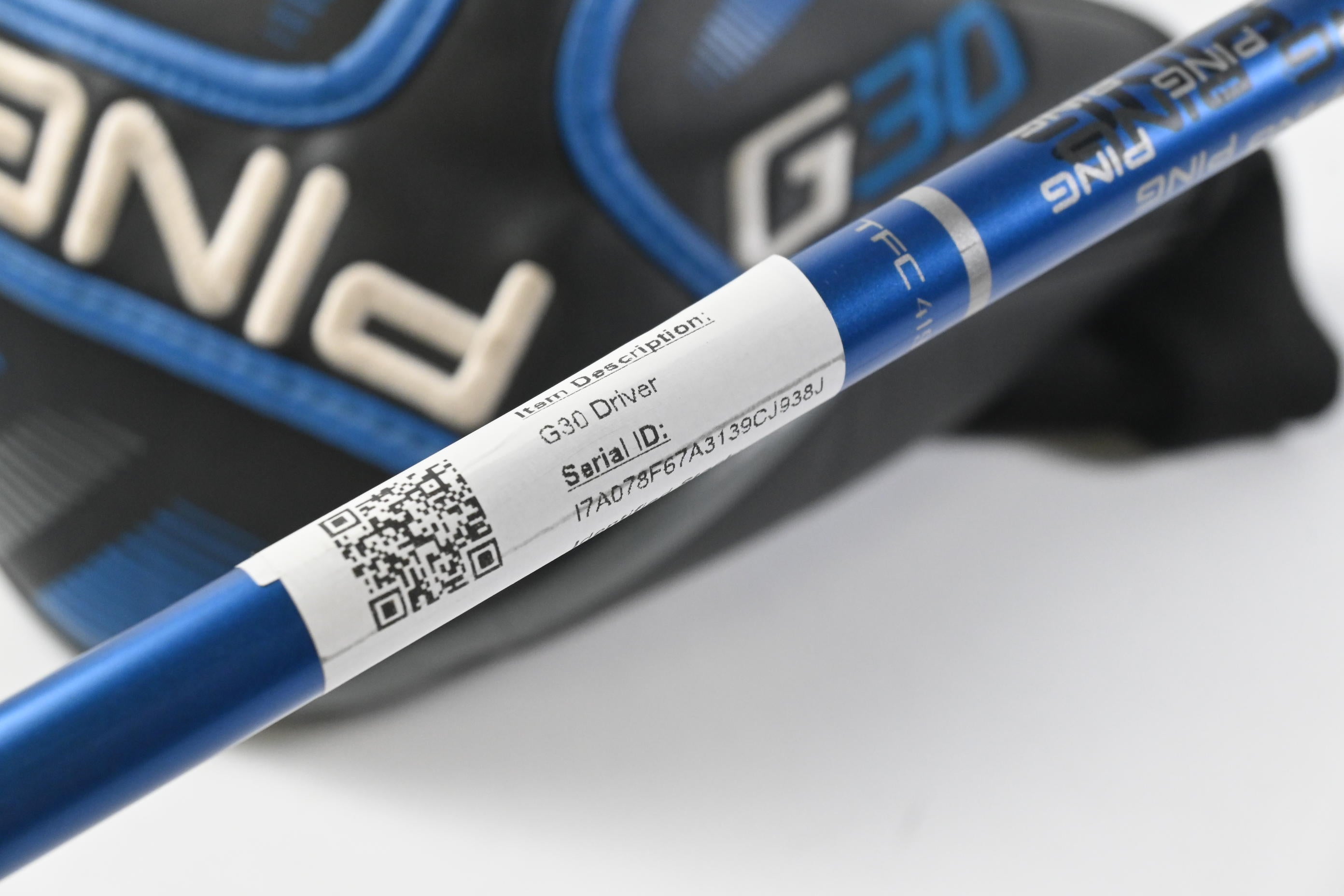 Ping G30 Driver / 10.5 Degree / Regular Flex Ping TFC 419 Shaft