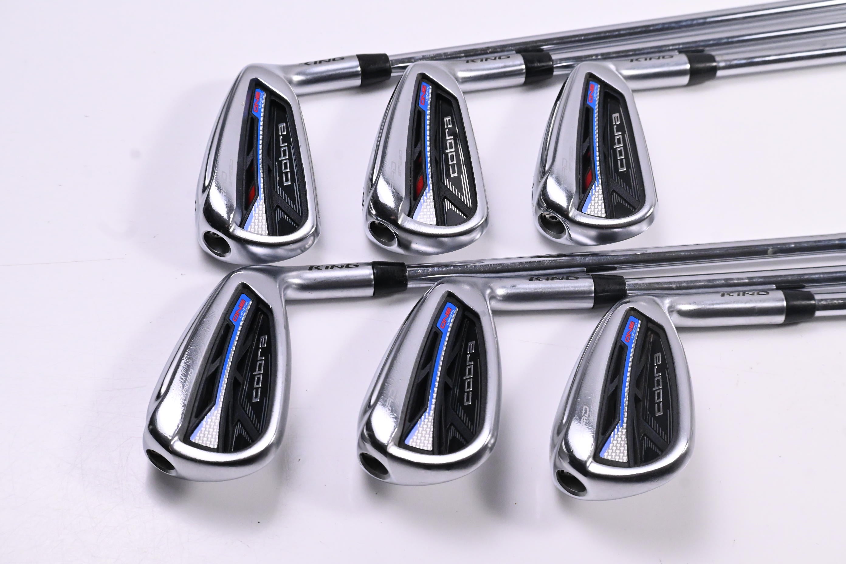 Cobra King Radspeed One Length Irons / 5-PW / Regular Flex KBS Tour 90 Shafts