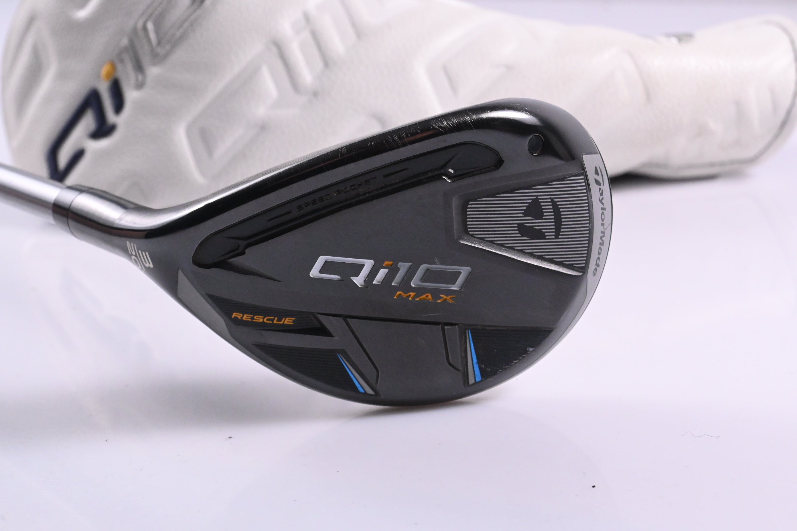 Left Hand Taylormade Qi10 Max #3 Hybrid / 20 Degree / Stiff Flex Speeder NX TCS
