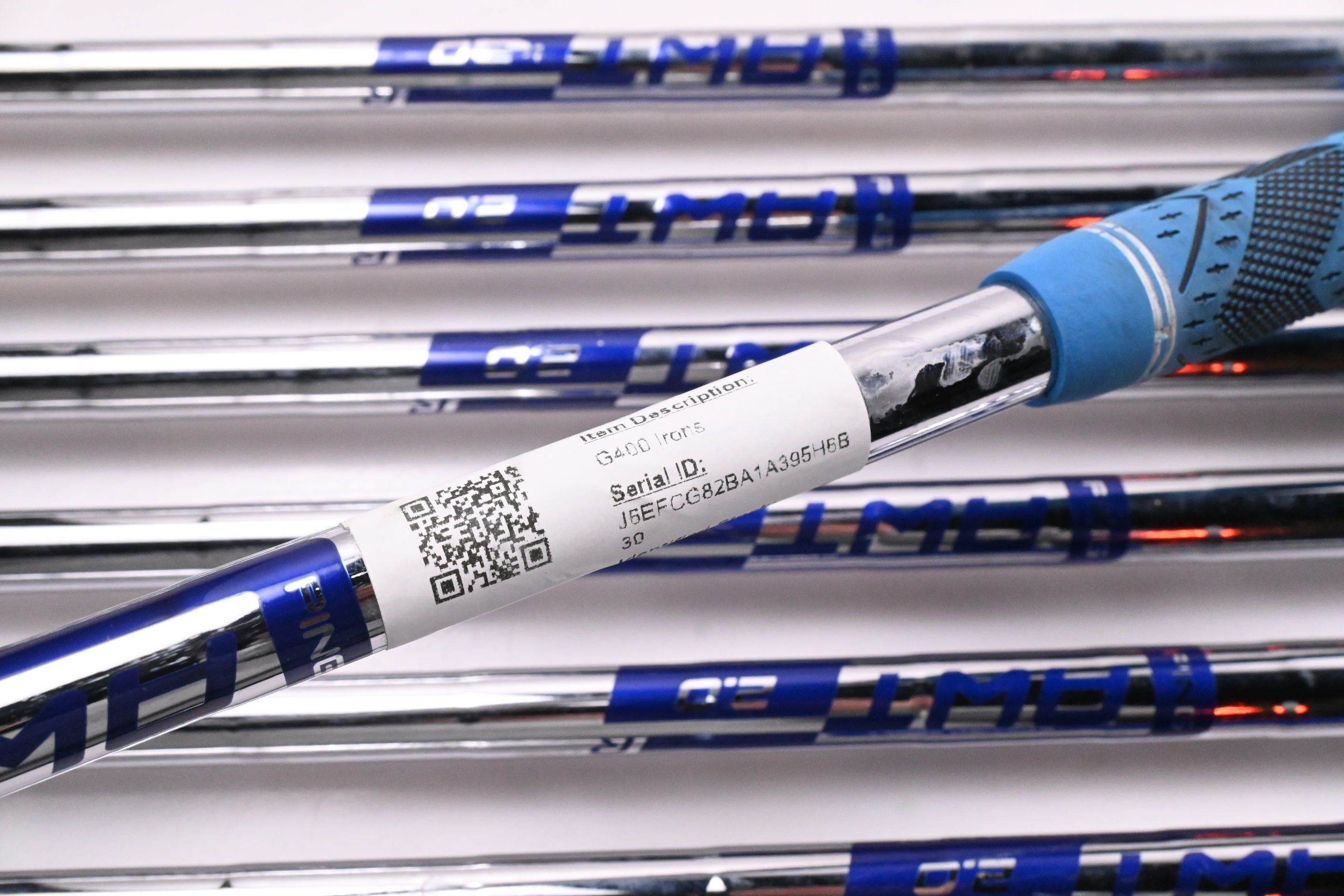 Ping G400 Irons / 5-PW+UW / Blue Dot / Regular Flex Ping AWT 2.0 Shafts