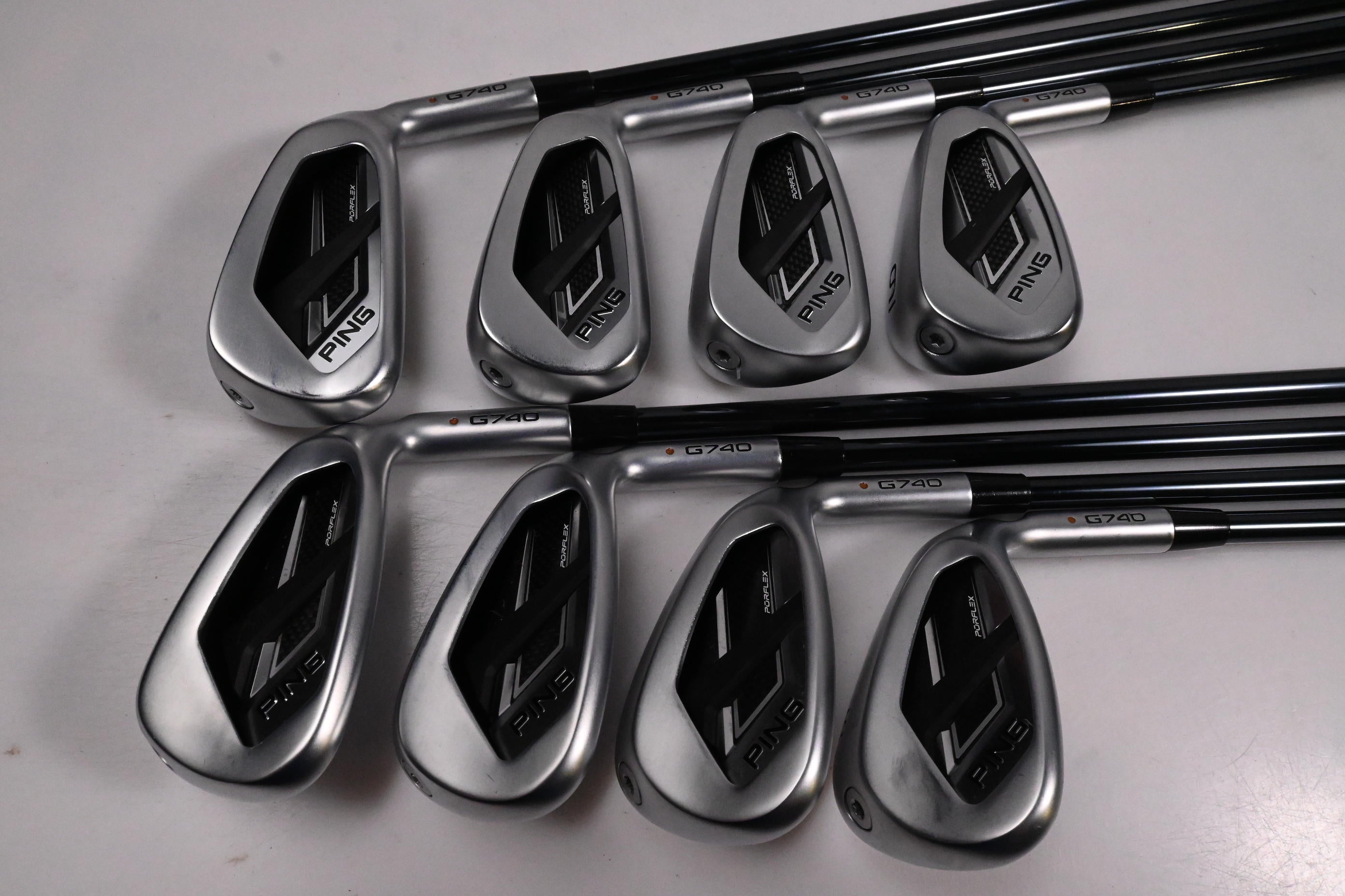 Ping G740 Irons / 6-PW+GW+50°+56° / Brown Dot / Senior Flex UST Recoil Dart 65