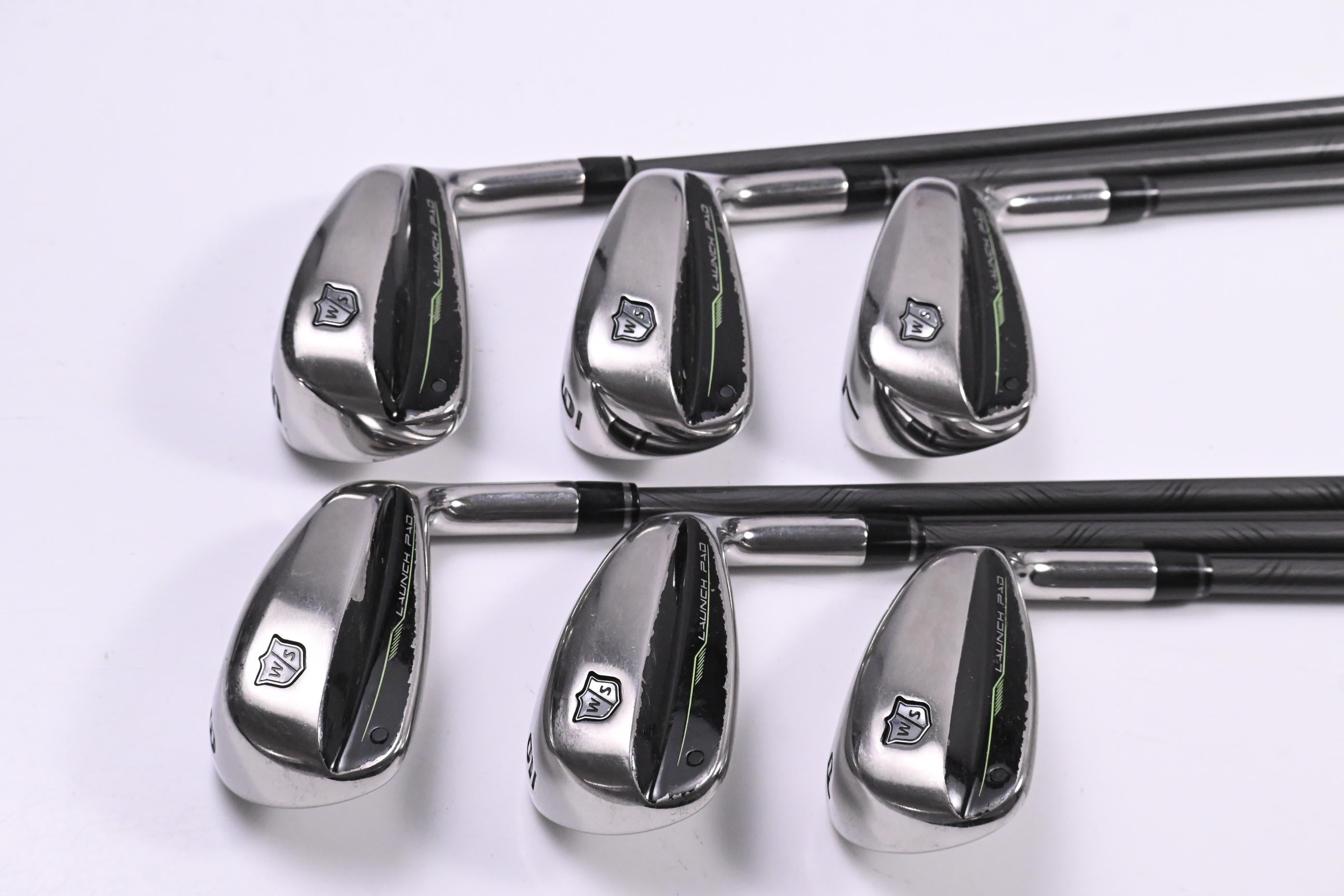 Wilson Launch Pad 2022 Irons / 5-PW / Senior Flex Evenflow Green 55 Shaft