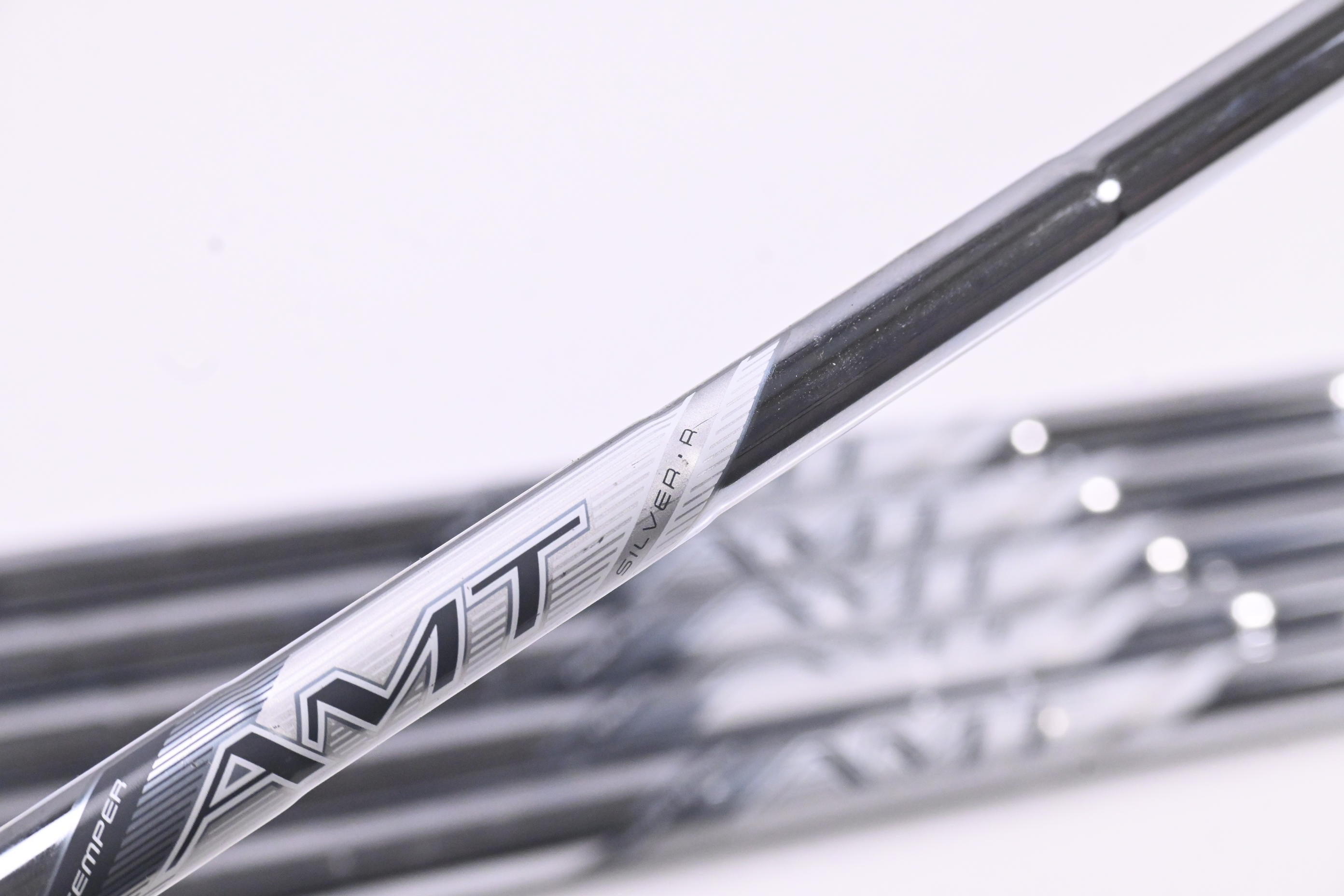 True Temper AMT Silver Iron Shafts / Regular Flex / Set of 6 / .355" Tip