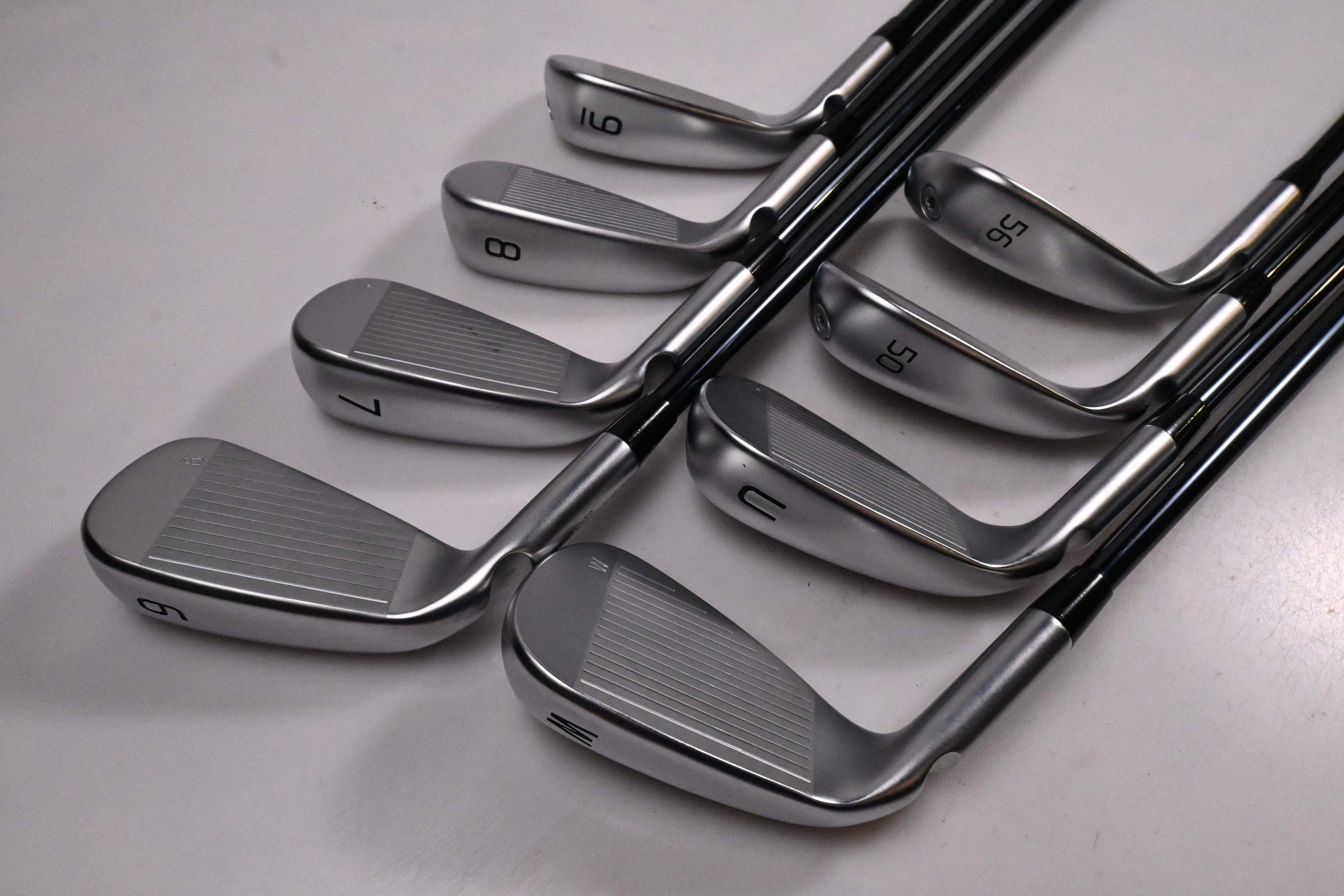Ping G740 Irons / 6-PW+GW+50°+56° / Brown Dot / Senior Flex UST Recoil Dart 65
