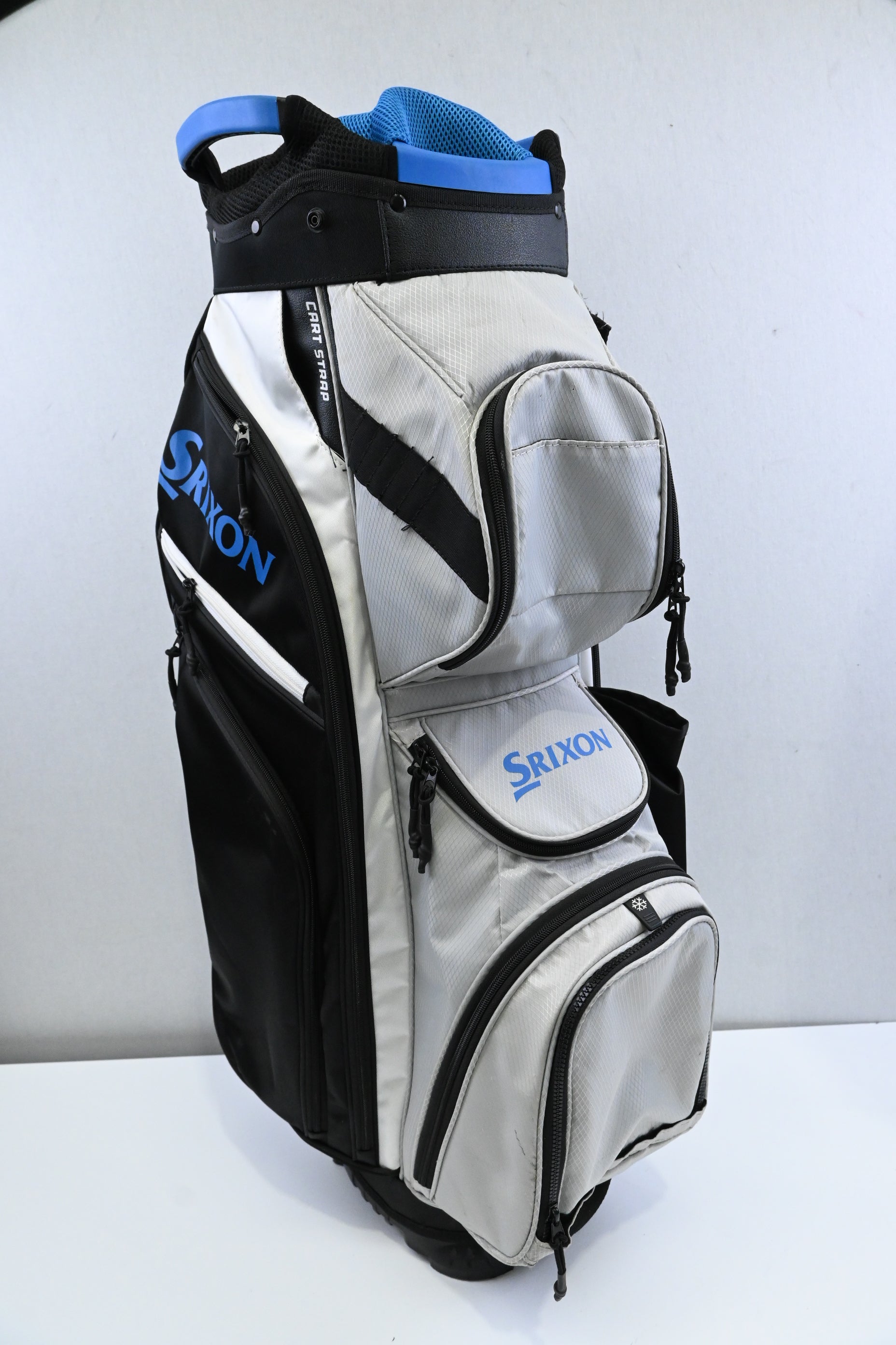 Srixon Cart Bag / 14-Way / White, Black, Blue