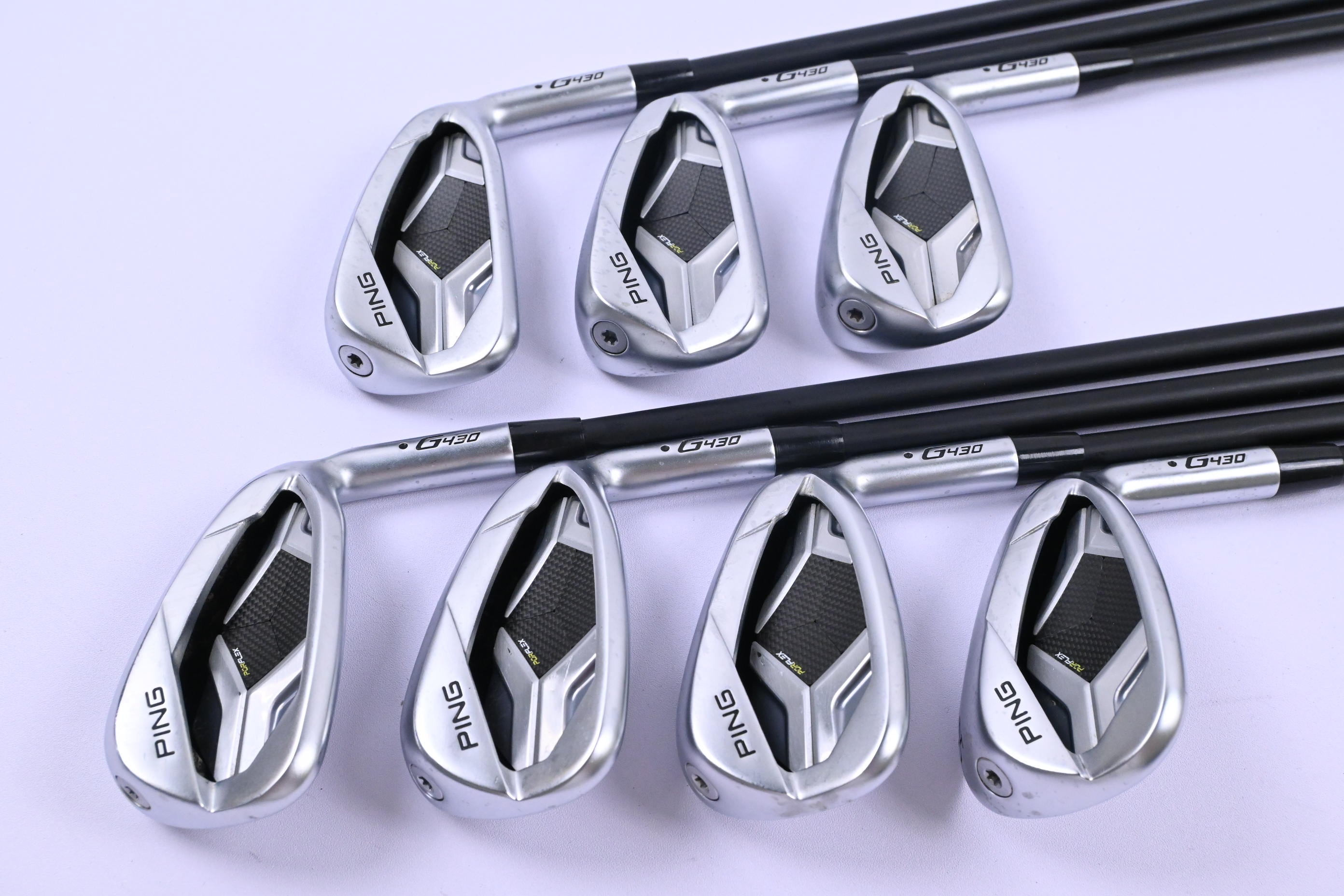Ping G430 Irons / 5-PW+SW / Black Dot / Regular Flex Ping Alta CB Black Shafts
