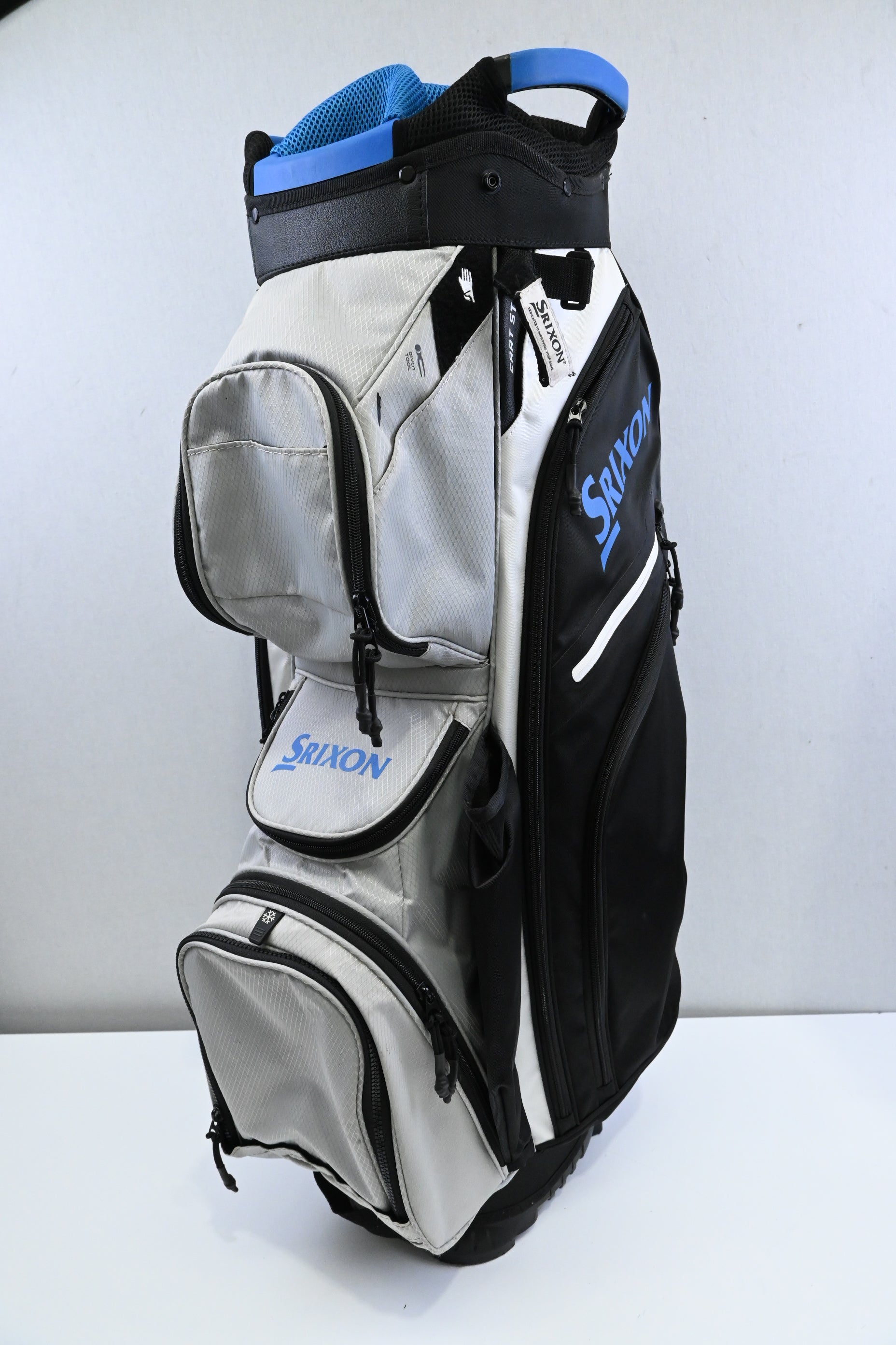 Srixon Cart Bag / 14-Way / White, Black, Blue
