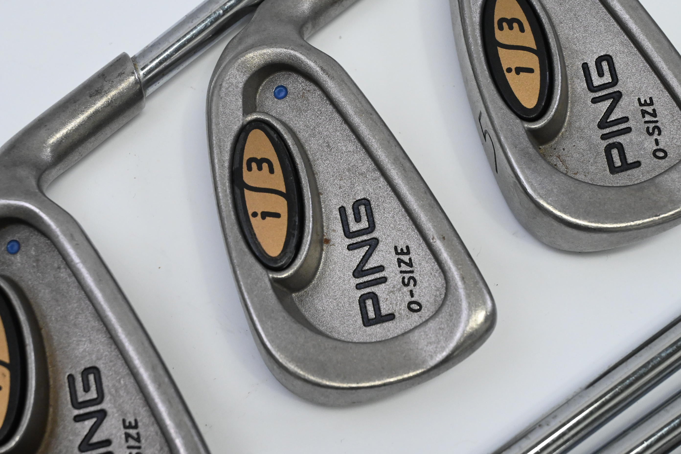Ping i3 O-Size Irons / 3-PW+SW / Blue Dot / Regular Flex Cushin JZ Shafts