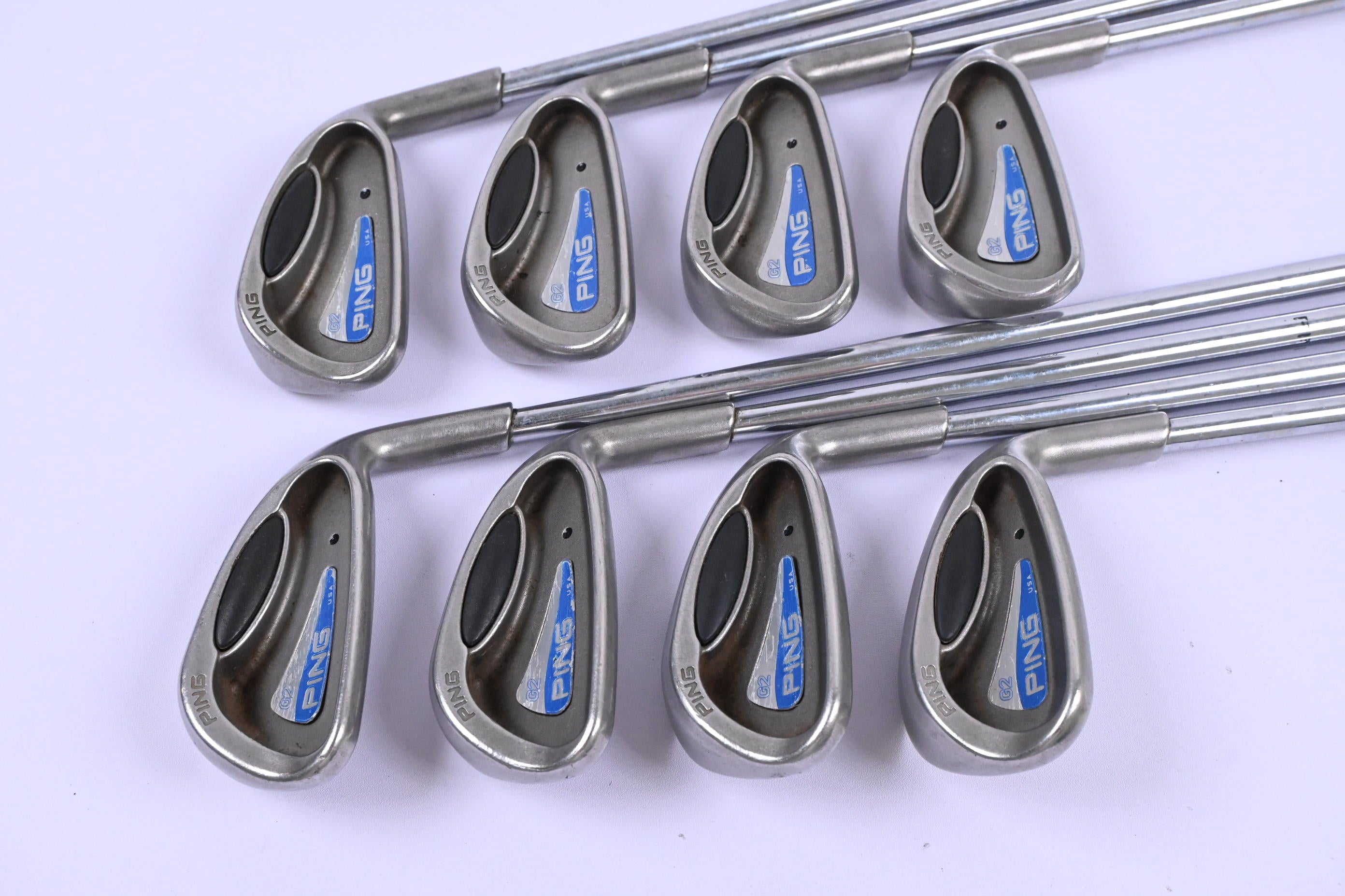 Ping G2 Irons / 4-PW+SW / Black Dot / Regular Flex Steel Shafts