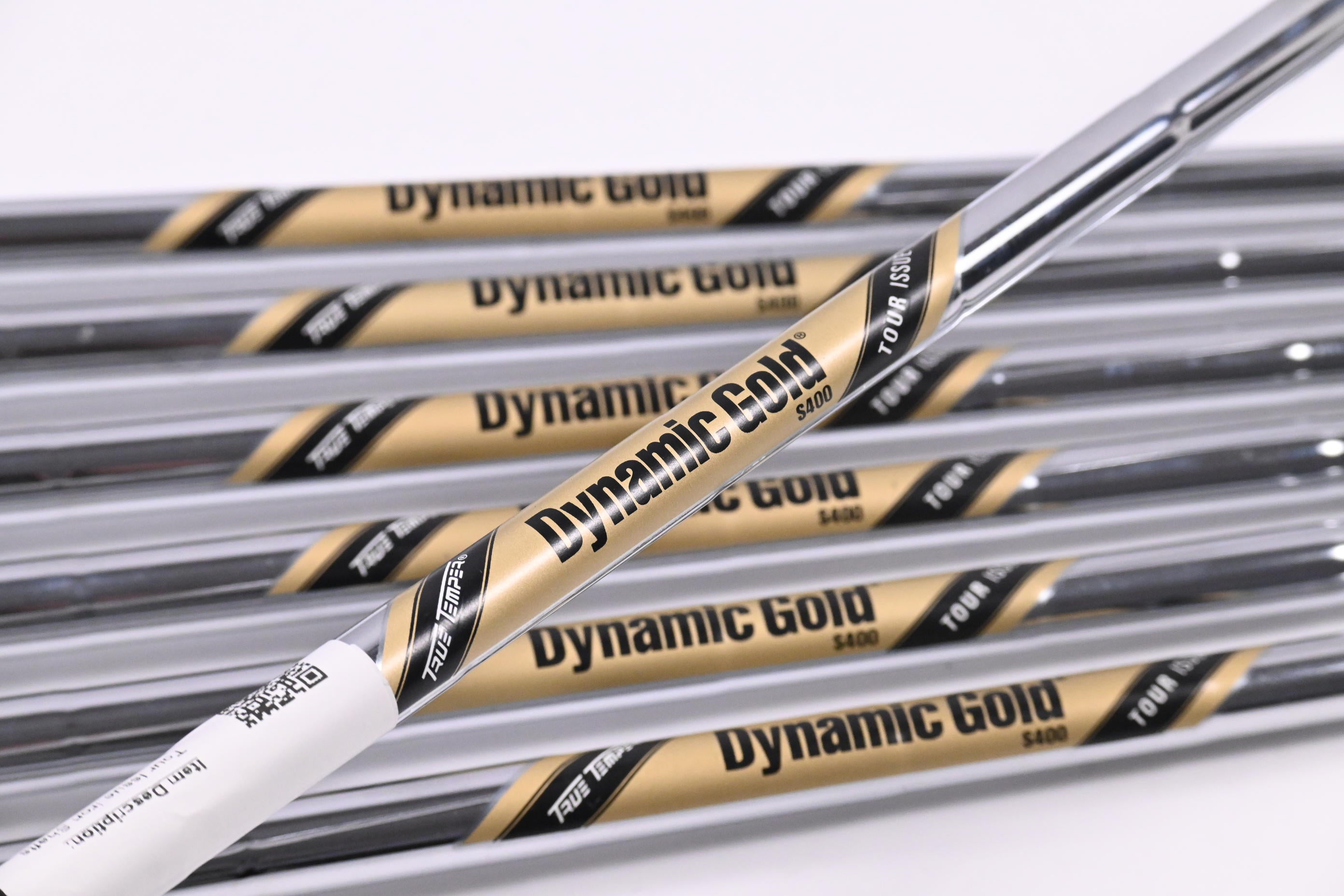 Dynamic Gold S400 Tour Issue Iron Shafts / Stiff Flex / Set Of 7 / .355" Tip