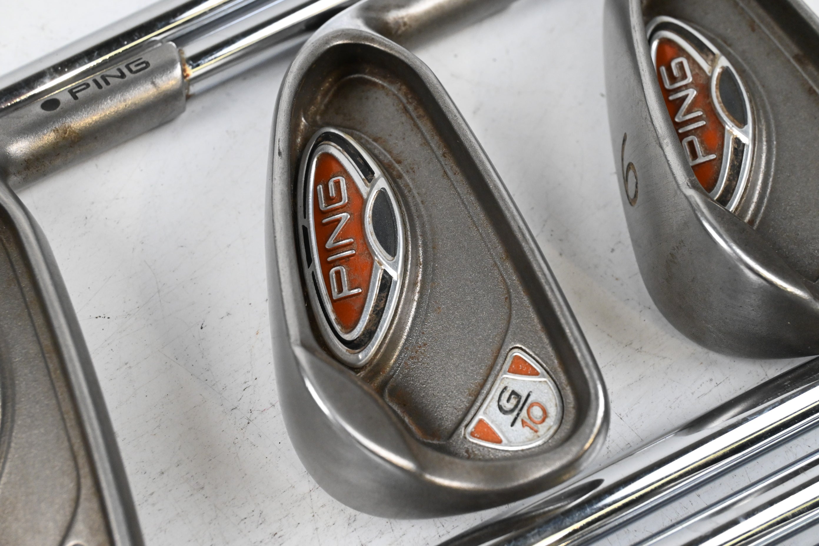 Ping G10 Irons / 3-PW / Black Dot / Regular Flex Ping AWT Shafts