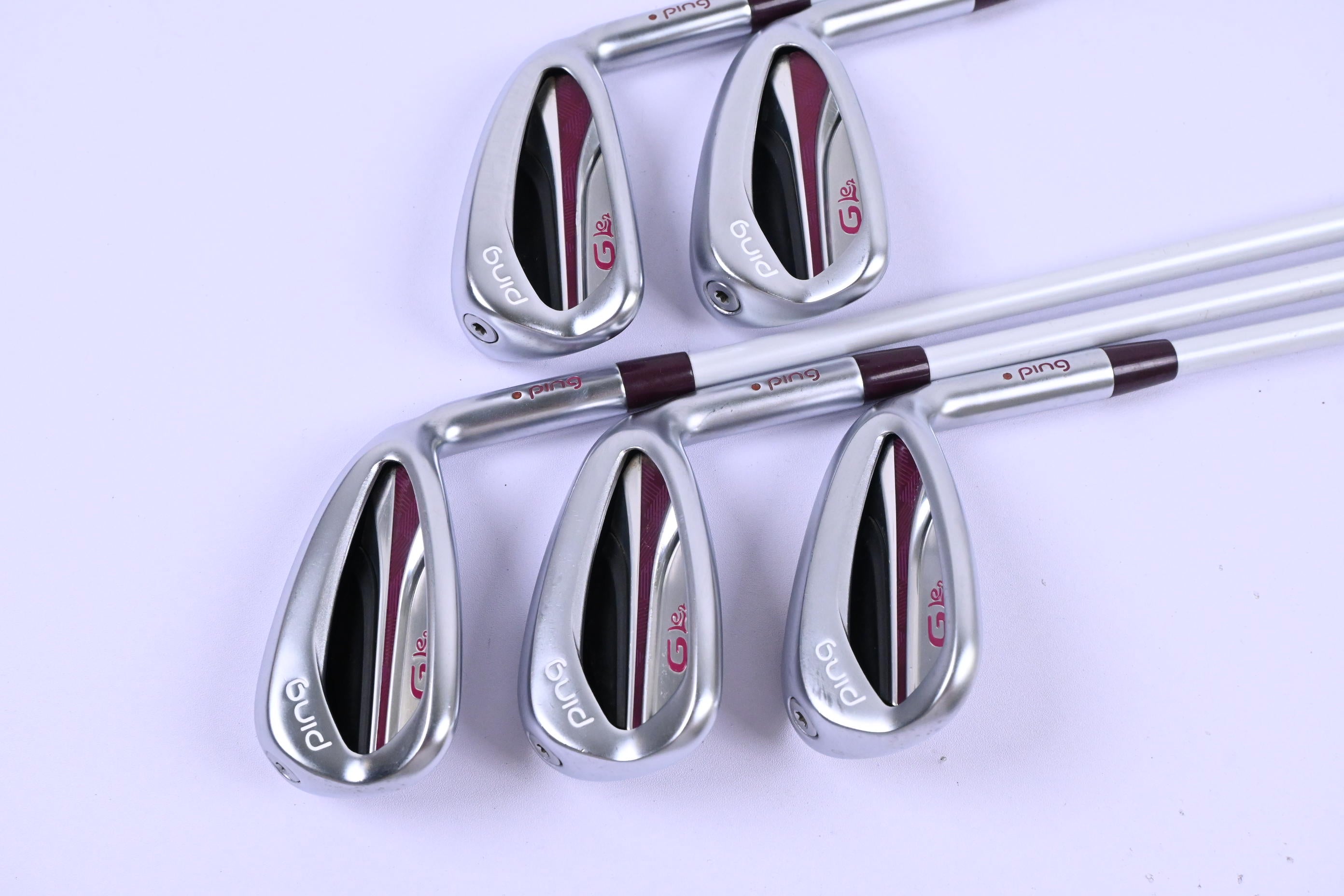 Ladies Ping G Le2 Irons / 7-PW+SW / Orange Dot / Ladies Flex Ping ULT 240 Shafts