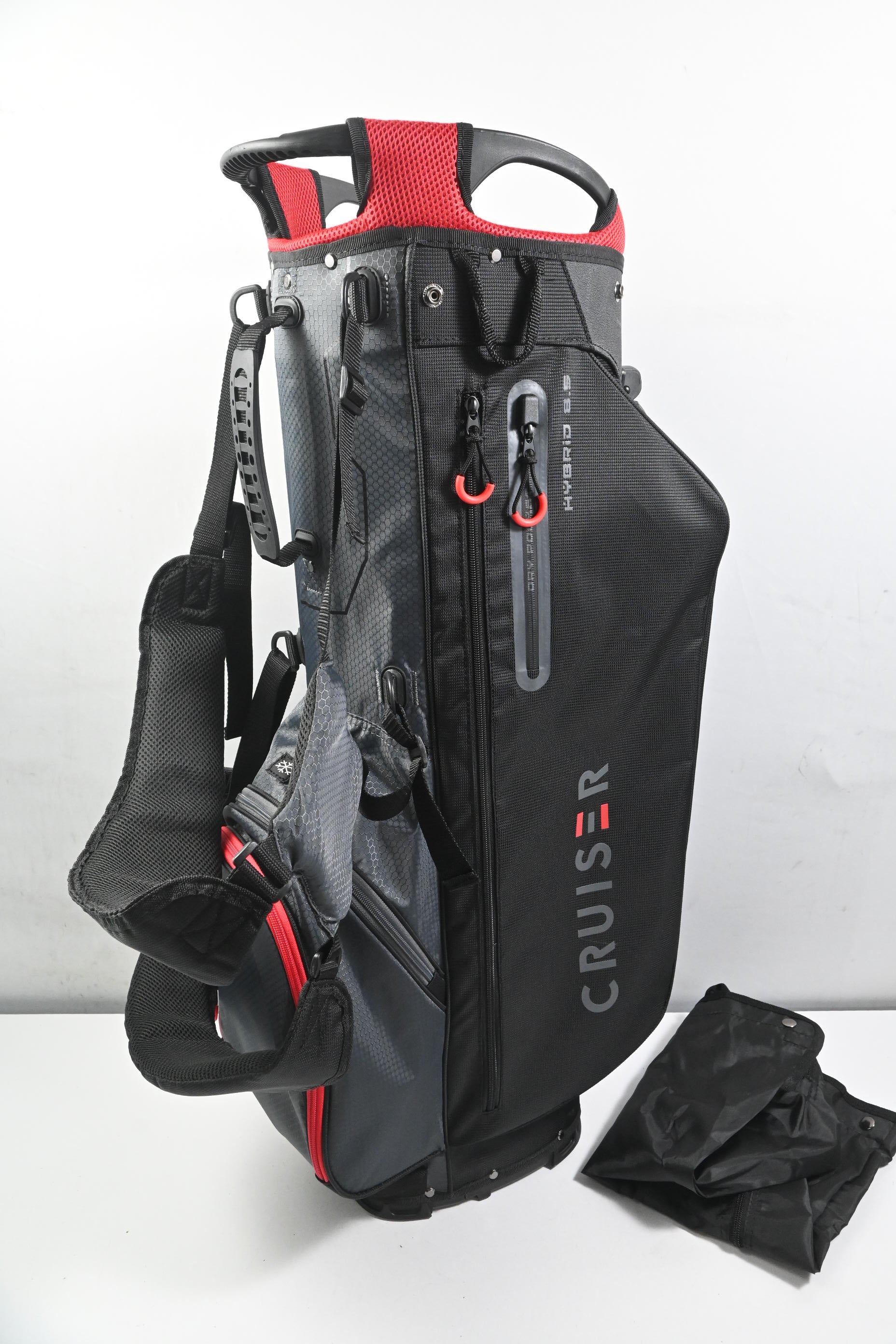 Cruiser Hybrid 8.5 Stand Bag / 5-Way Divider / Black, Grey, Red