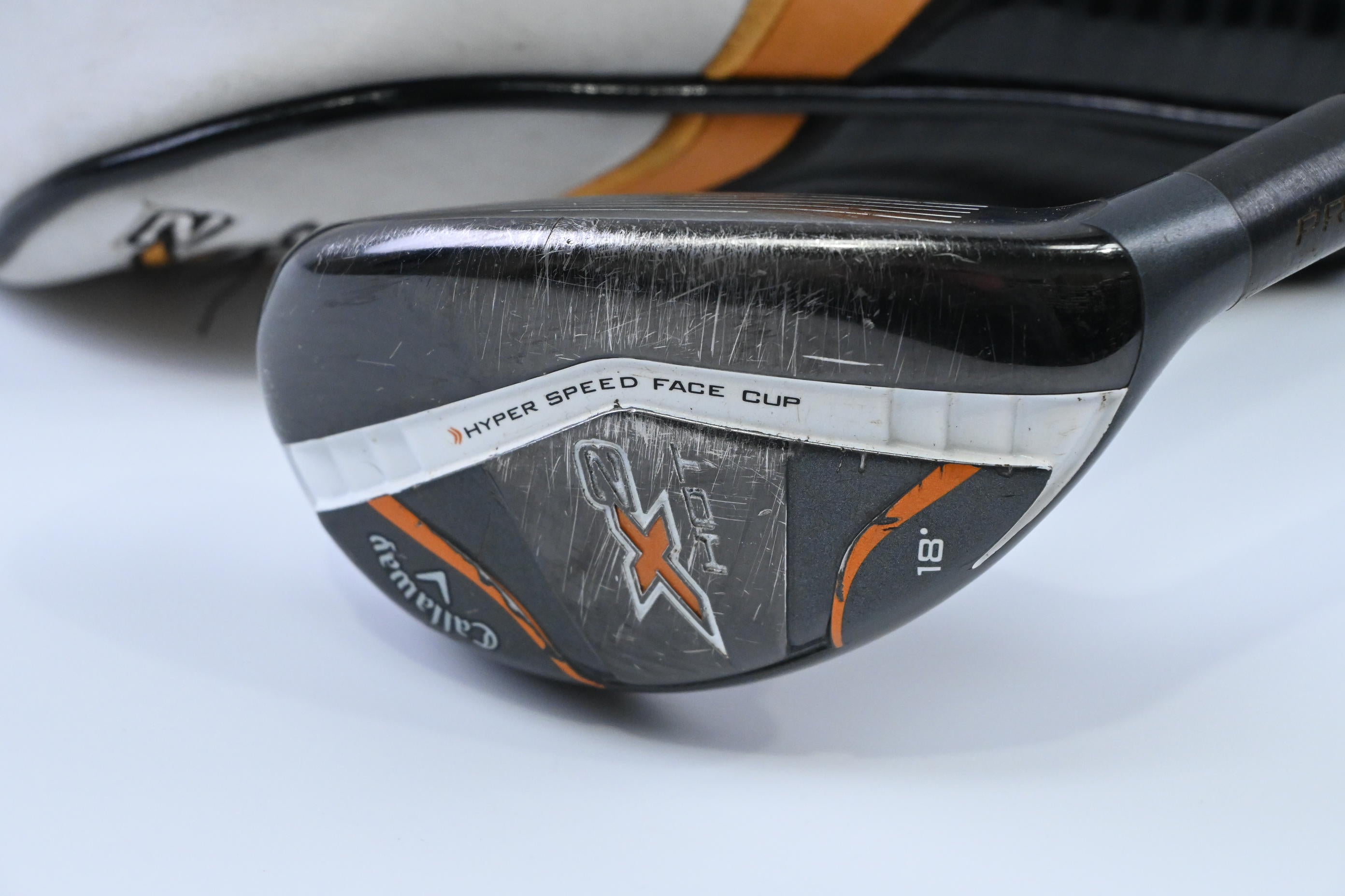 Callaway X2 Hot Pro #3 Hybrid / 18 Degree / Stiff Flex Aldila Tour ATX 75 Shaft