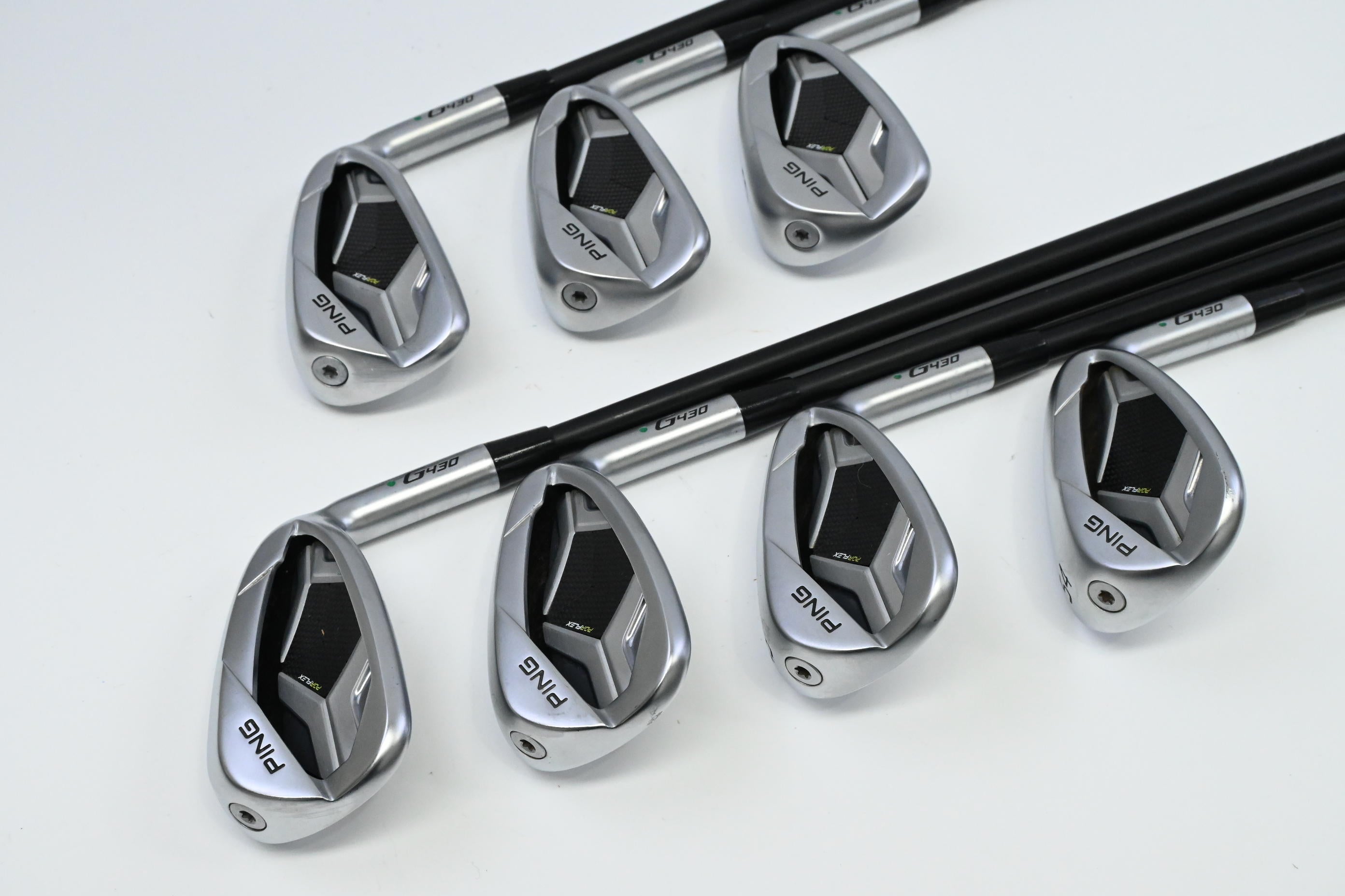 Ping G430 Irons / 6-PW+45°+54° / Green Dot / Regular Flex Ping Alta CB AWT Black