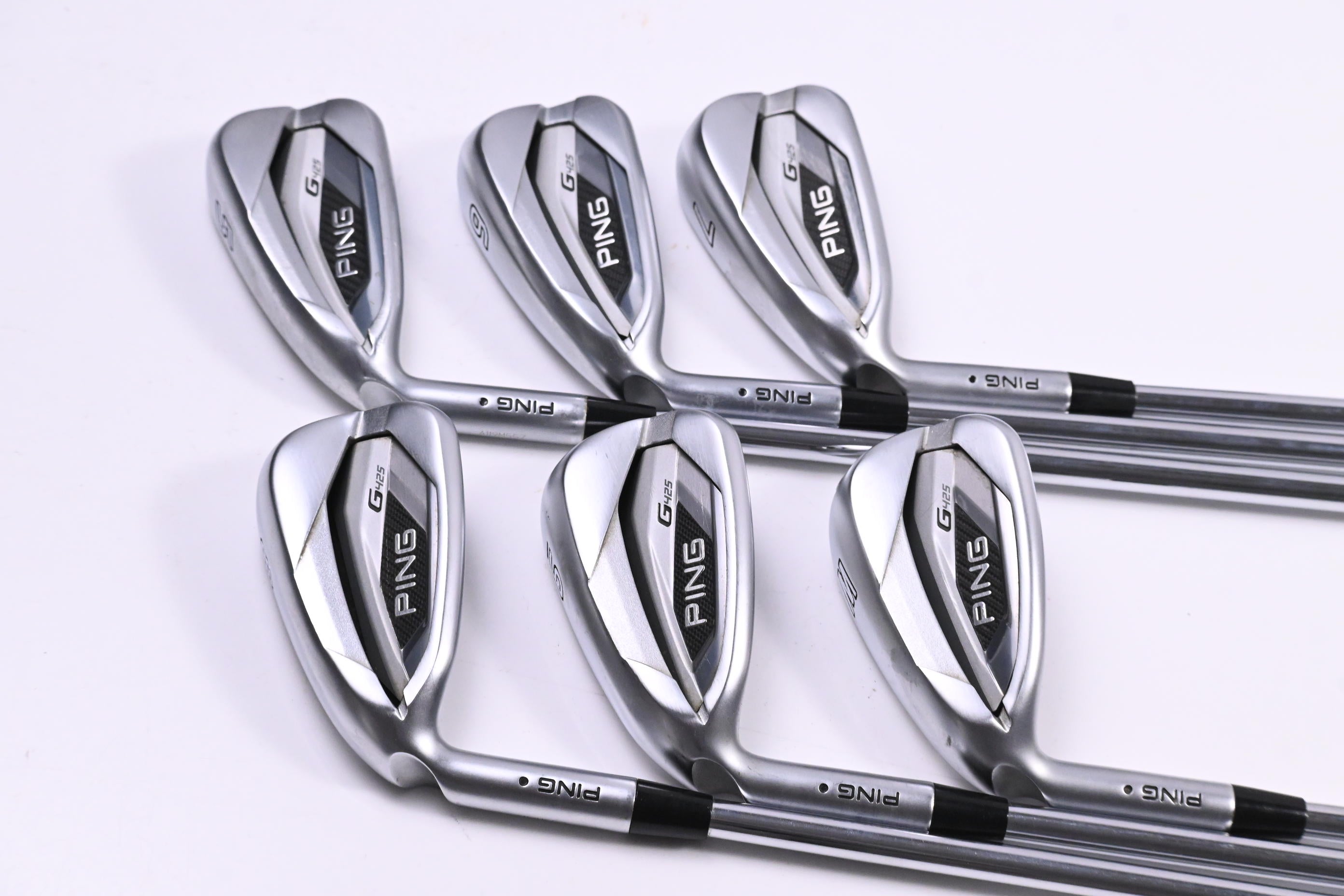 Ping G425 Irons / 5-PW / Black Dot / Regular Flex Ping AWT 2.0 Steel Shafts
