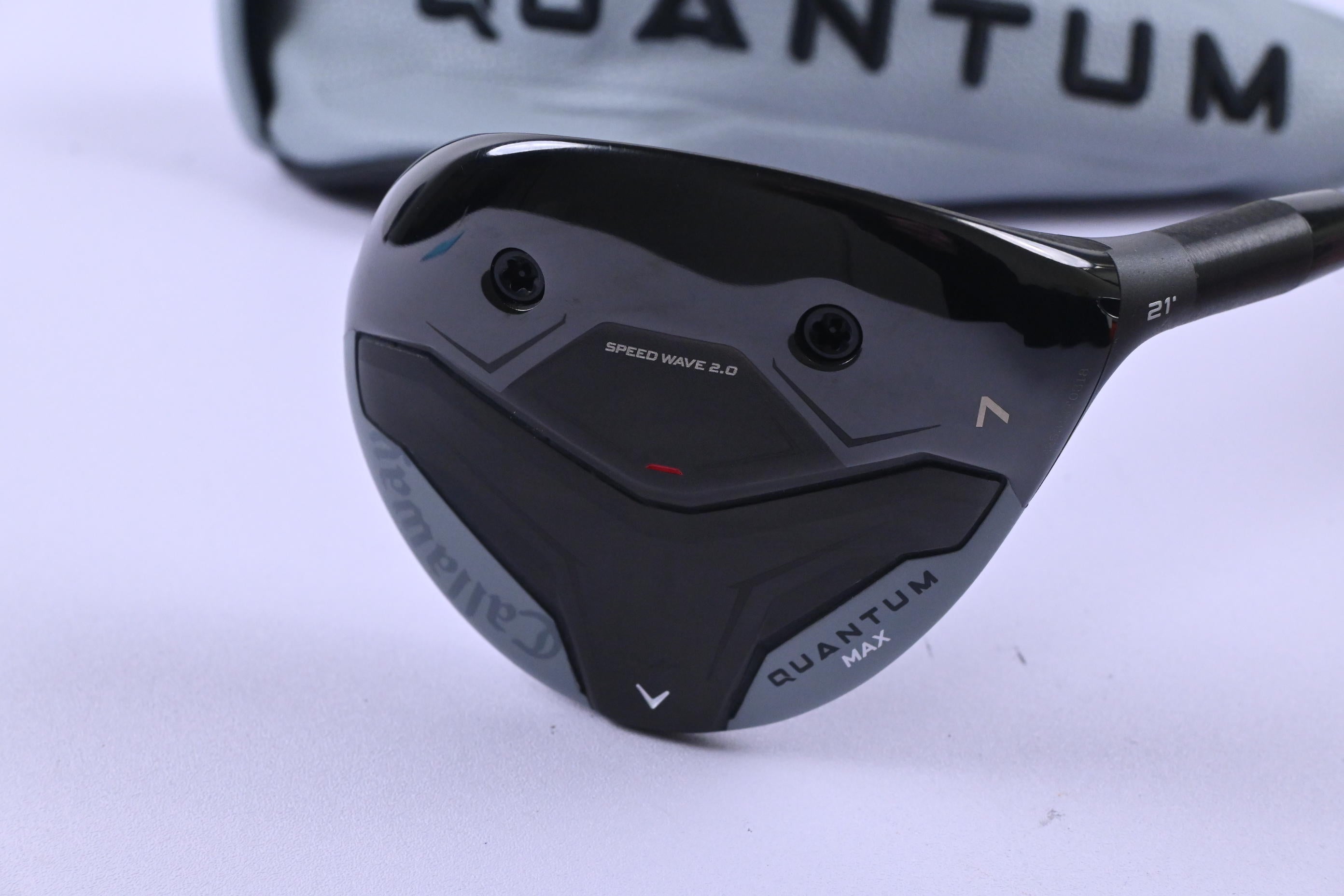 Callaway Quantum Max #7 Wood / 21 Degree / Regular Flex Denali Frost Silver 60