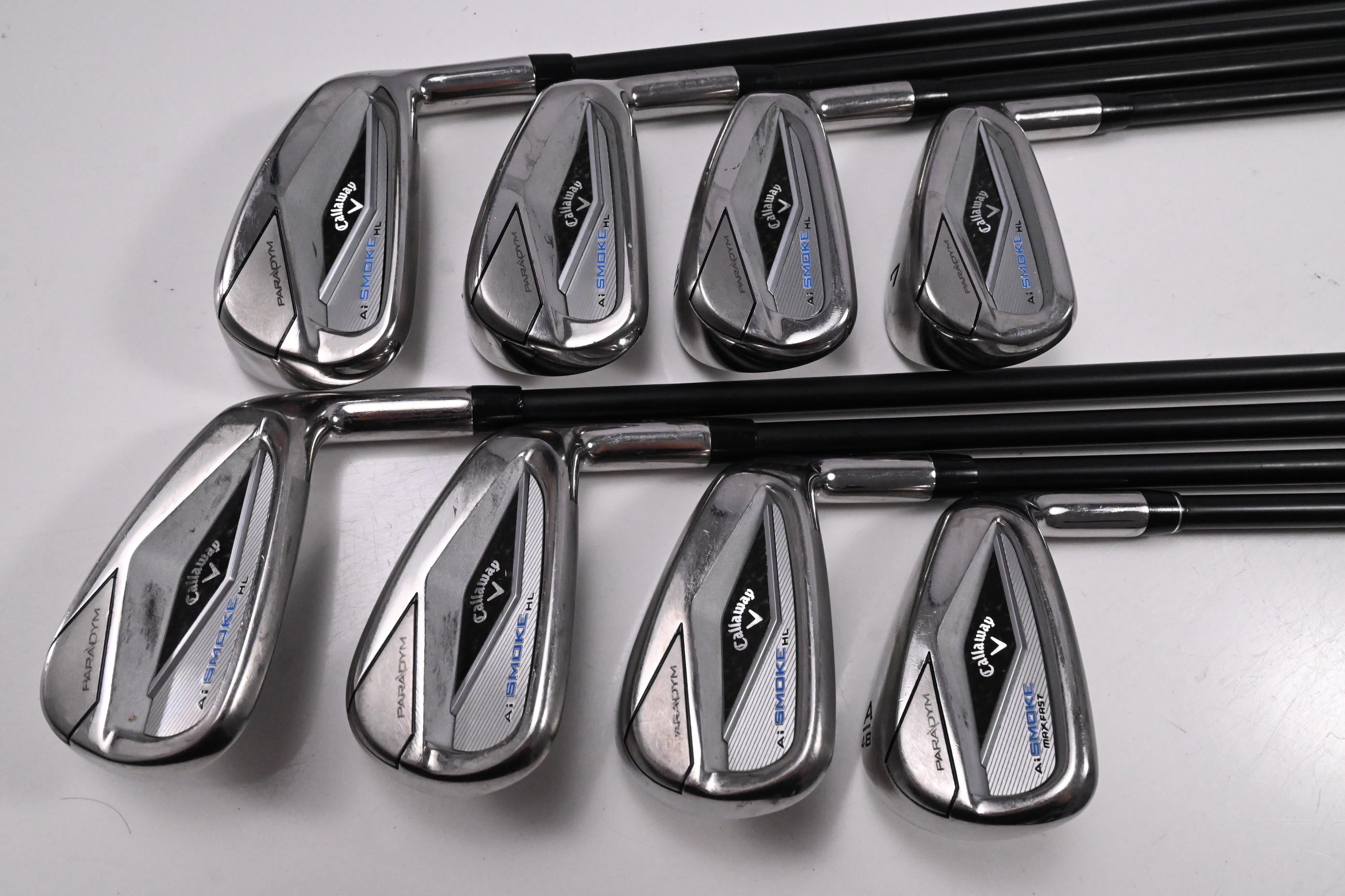 Callaway Paradym Ai Smoke HL Irons / 4-PW / Regular Flex Cypher 60 Shafts