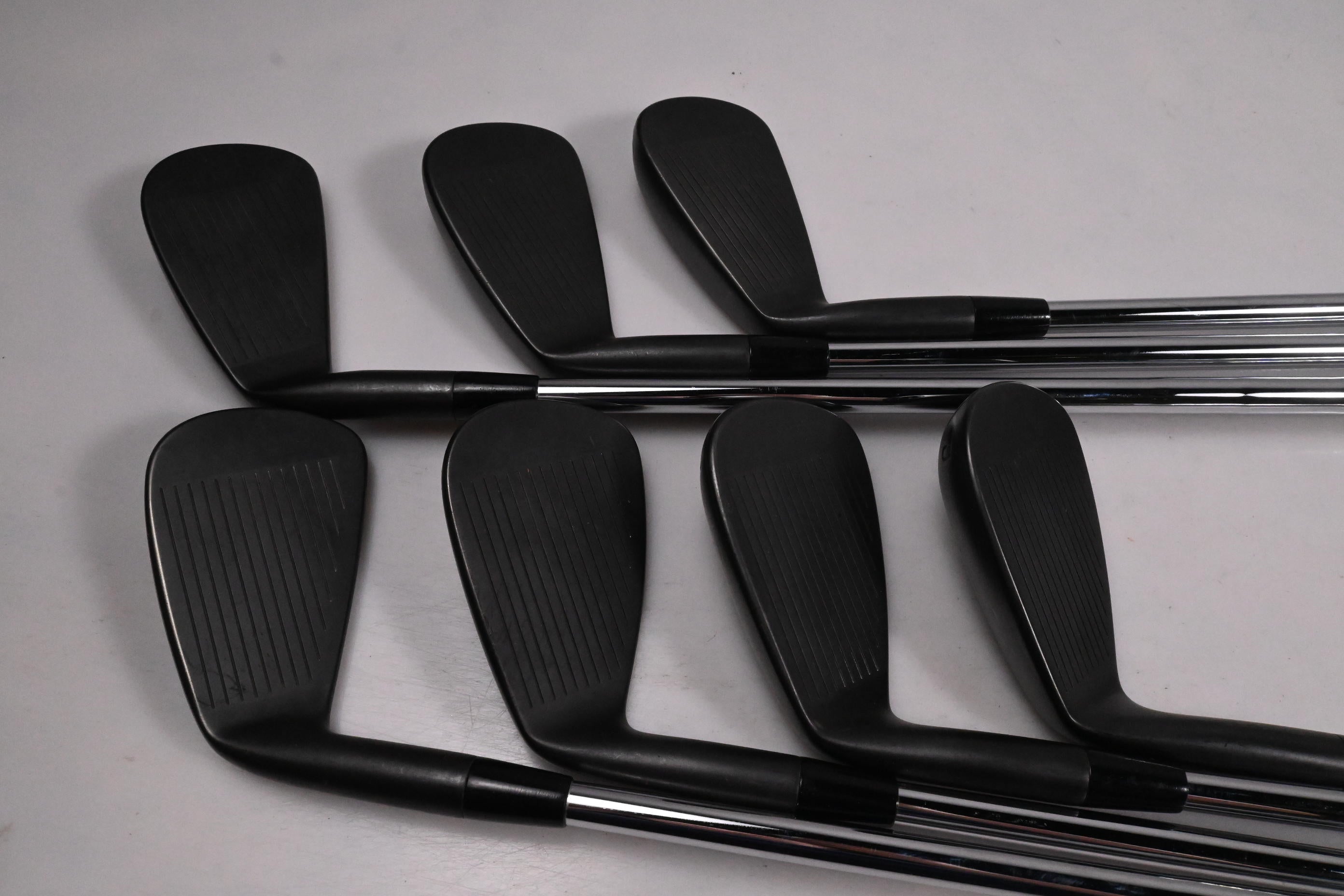 Cobra King Forged Tec 2023 Black Irons / 4-PW / Stiff Flex KBS $-Taper 120