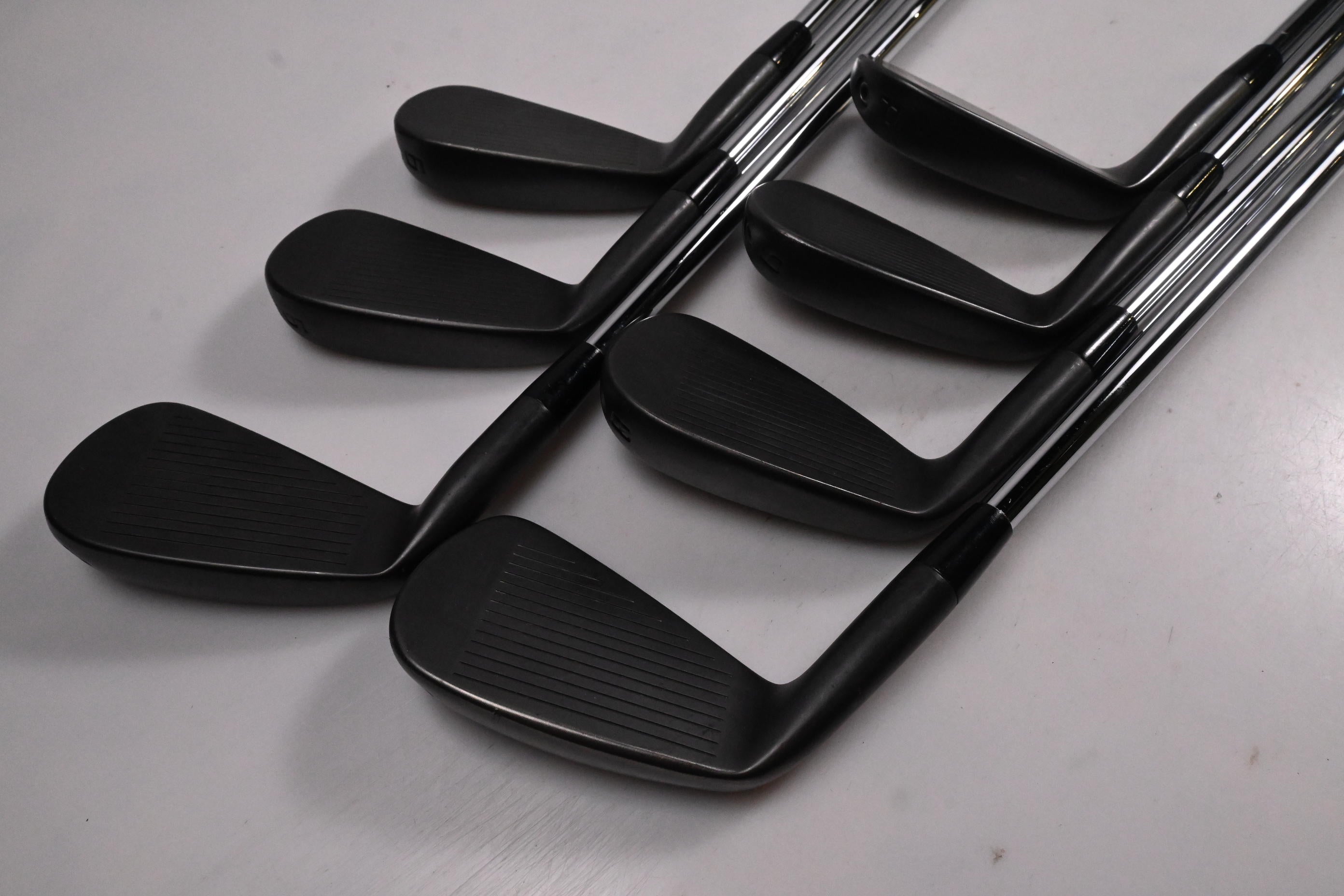 Cobra King Forged Tec 2023 Black Irons / 4-PW / Stiff Flex KBS $-Taper 120