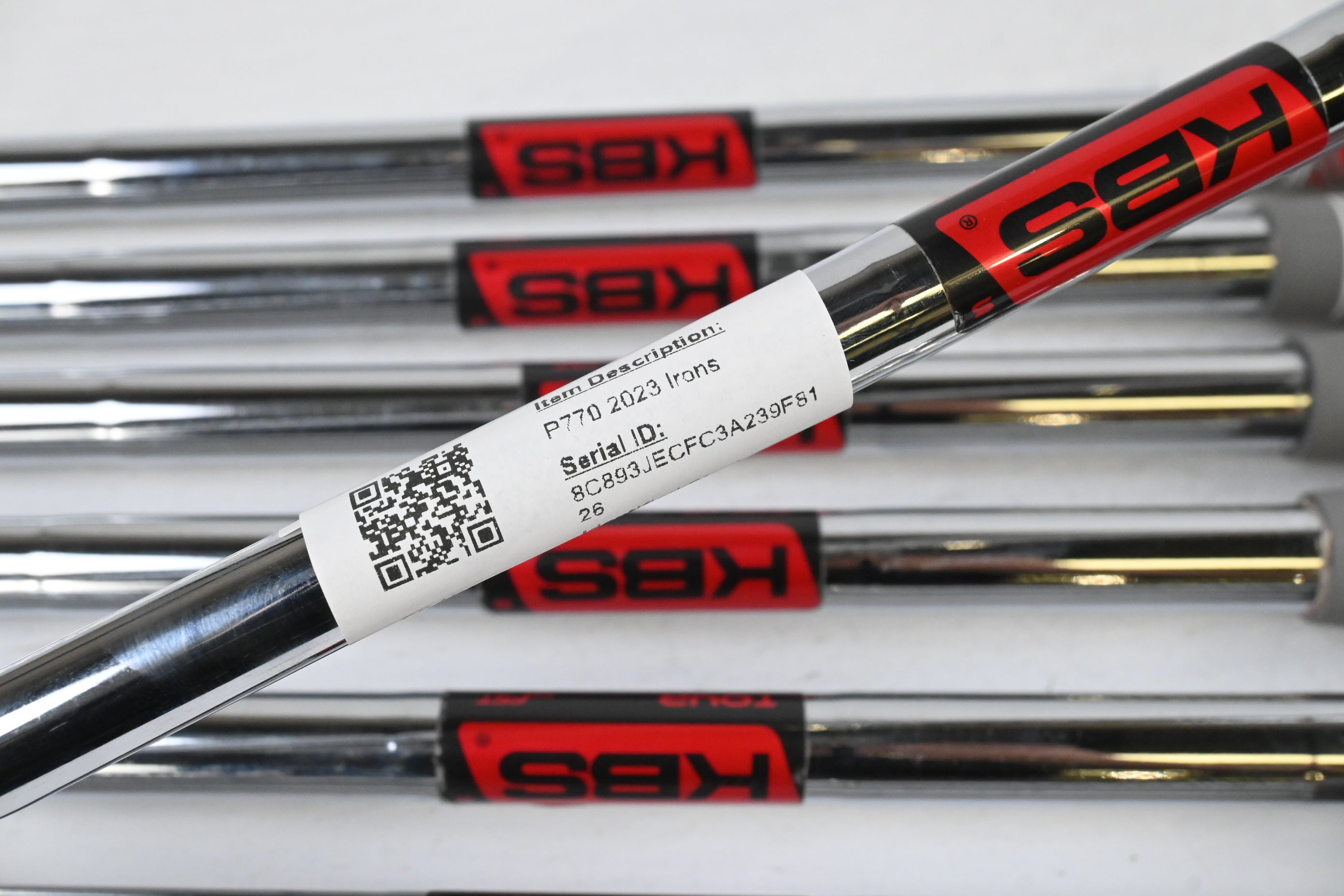 Taylormade P770 2023 Irons / 4-PW / Stiff Flex KBS Tour Shafts