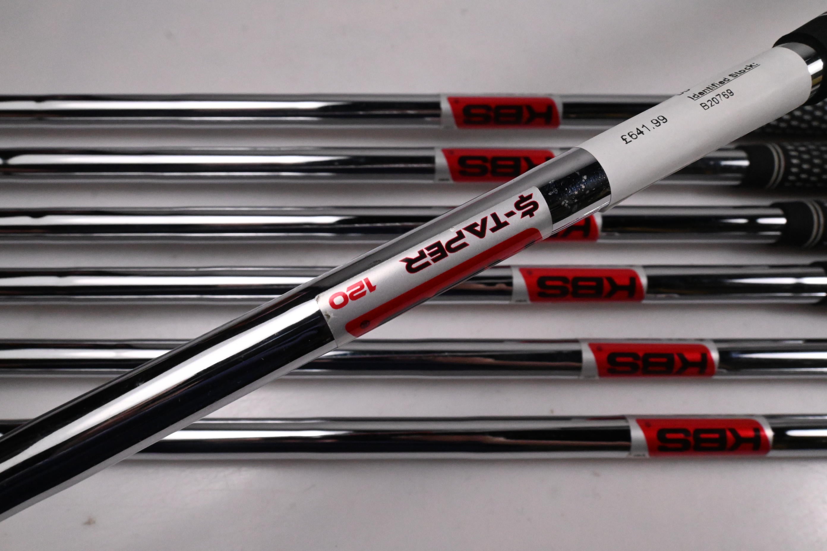 Cobra King Forged Tec 2023 Black Irons / 4-PW / Stiff Flex KBS $-Taper 120