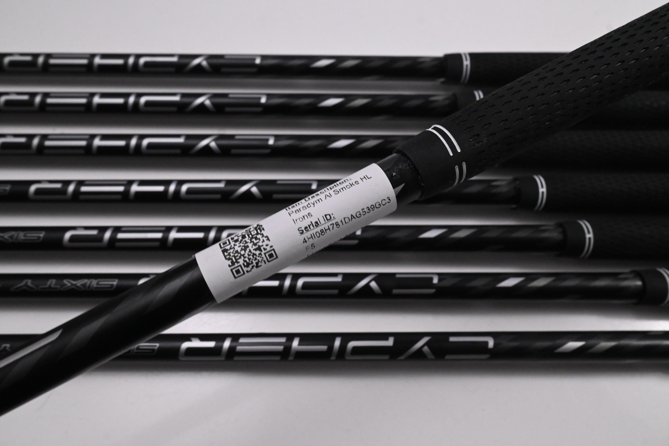 Callaway Paradym Ai Smoke HL Irons / 4-PW / Regular Flex Cypher 60 Shafts