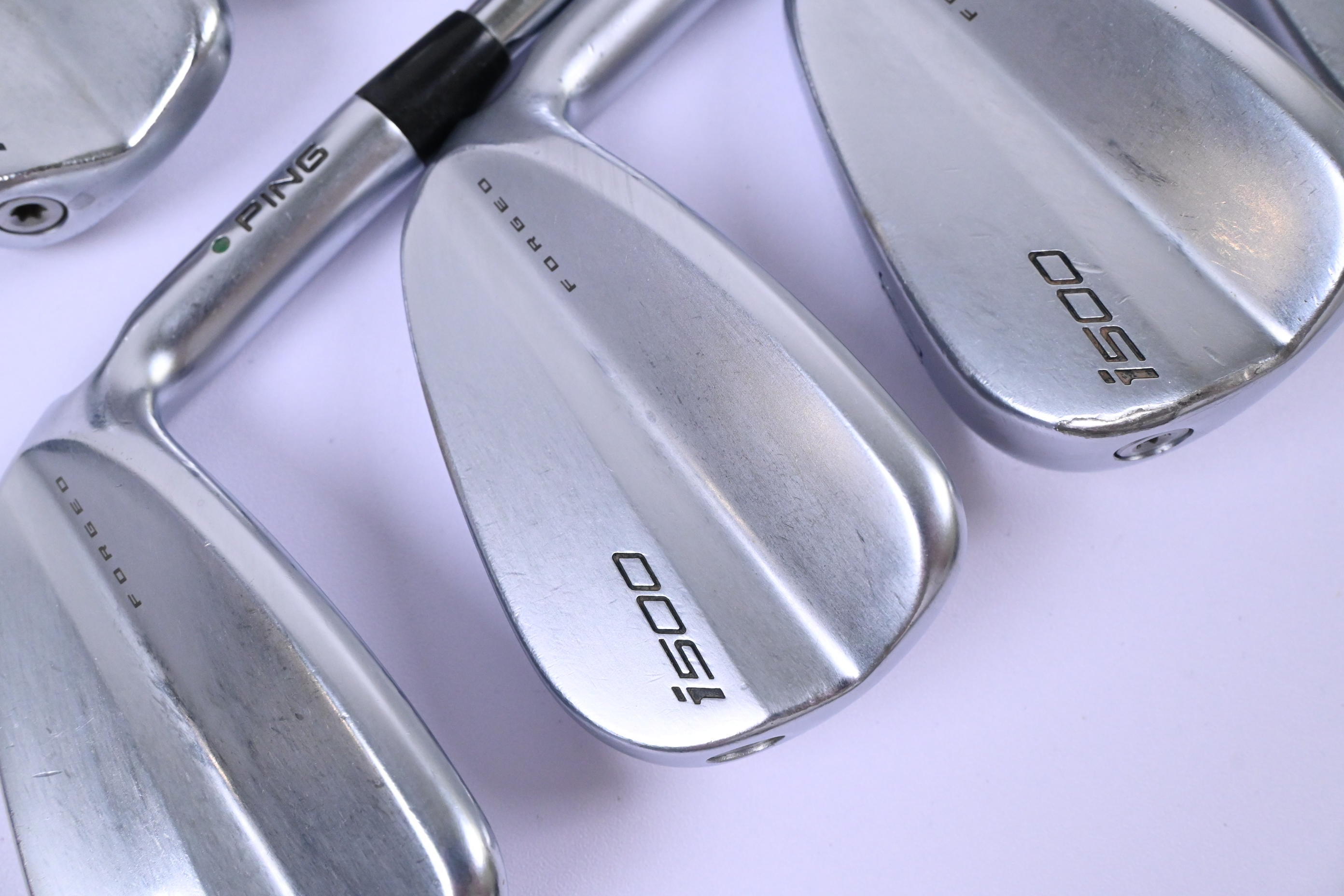 Ping i500 Irons / 5-PW+GW / Green Dot / Stiff Flex Dynamic Gold 105 S300 Shafts