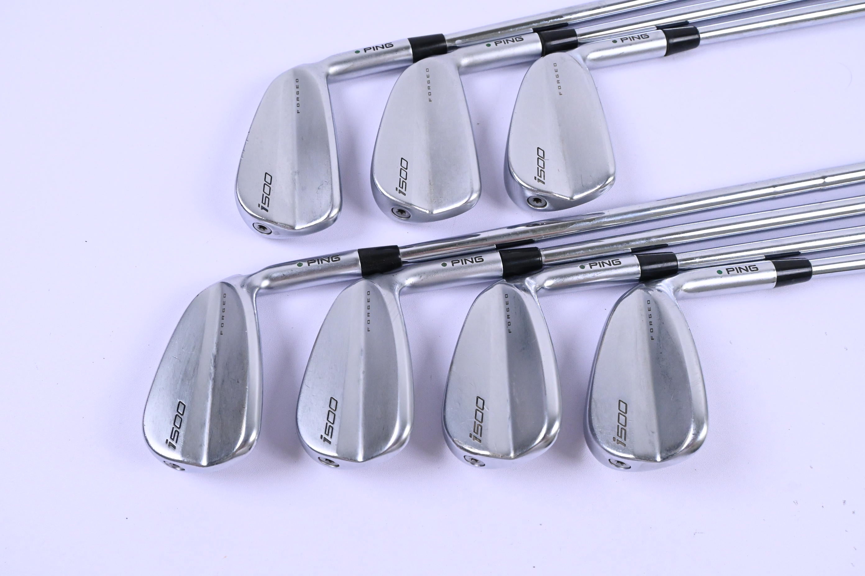 Ping i500 Irons / 5-PW+GW / Green Dot / Stiff Flex Dynamic Gold 105 S300 Shafts