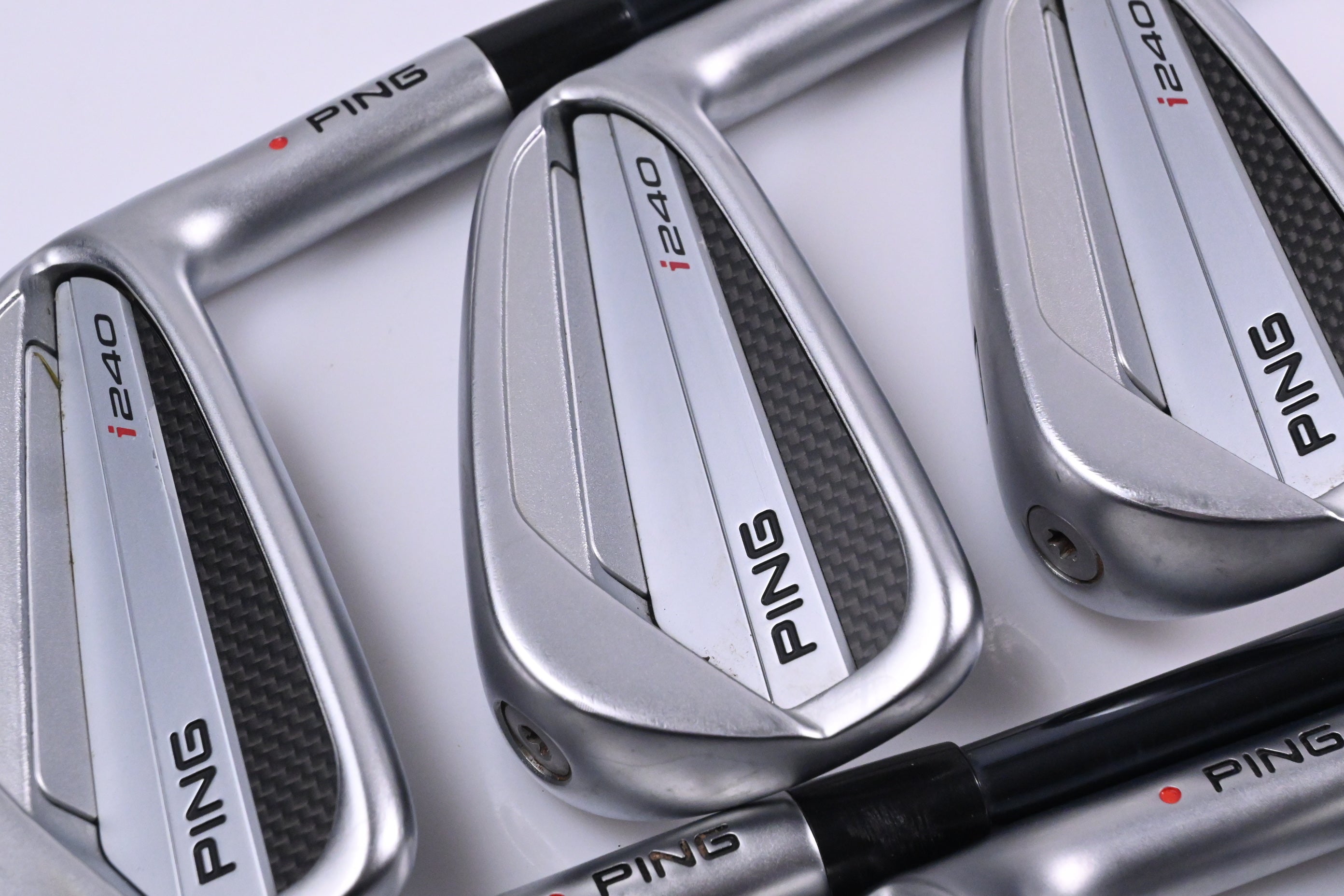 Ping I240 Irons / 5-PW / Red Dot / Regular Flex UST Recoil Dart 75 Shafts