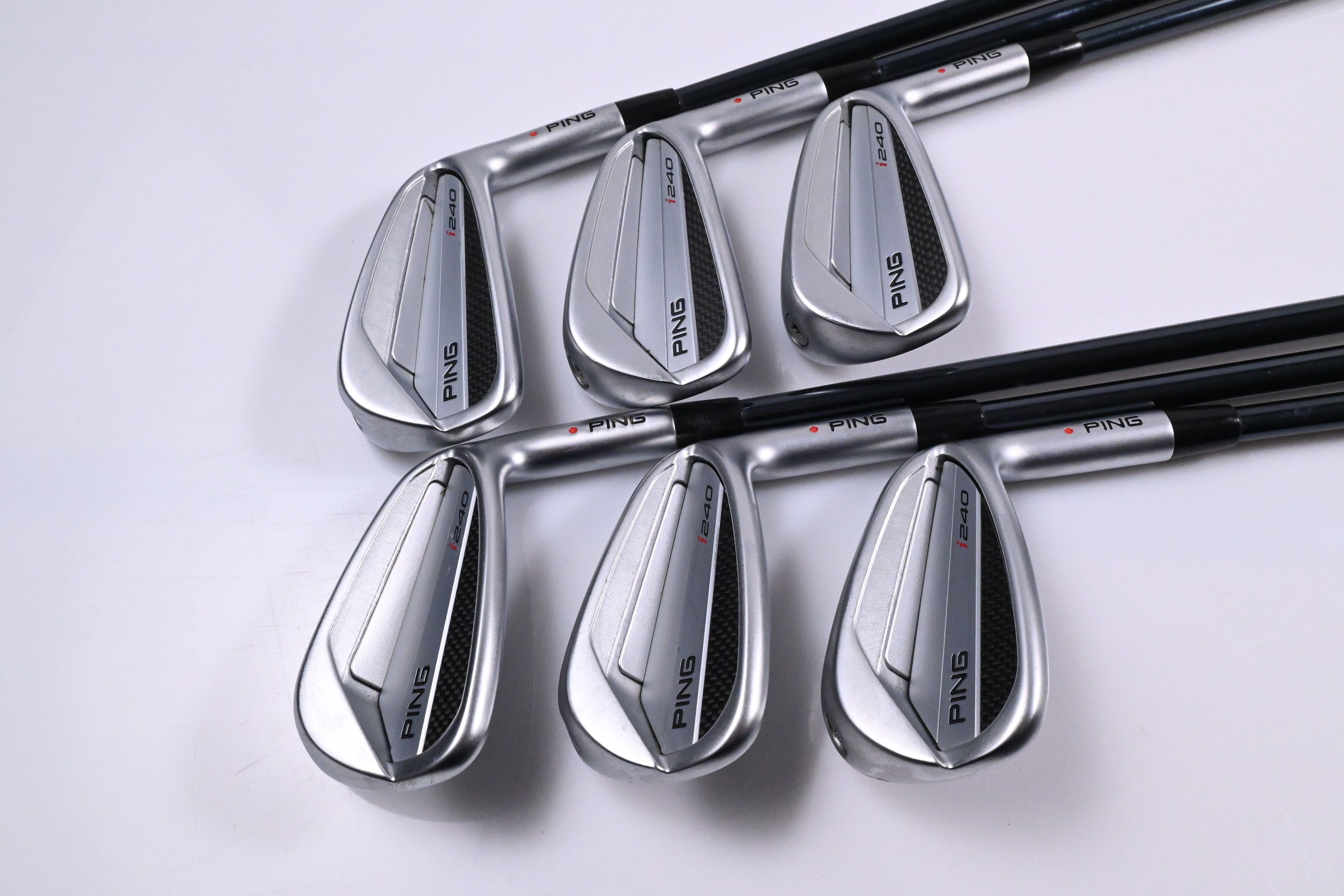 Ping I240 Irons / 5-PW / Red Dot / Regular Flex UST Recoil Dart 75 Shafts