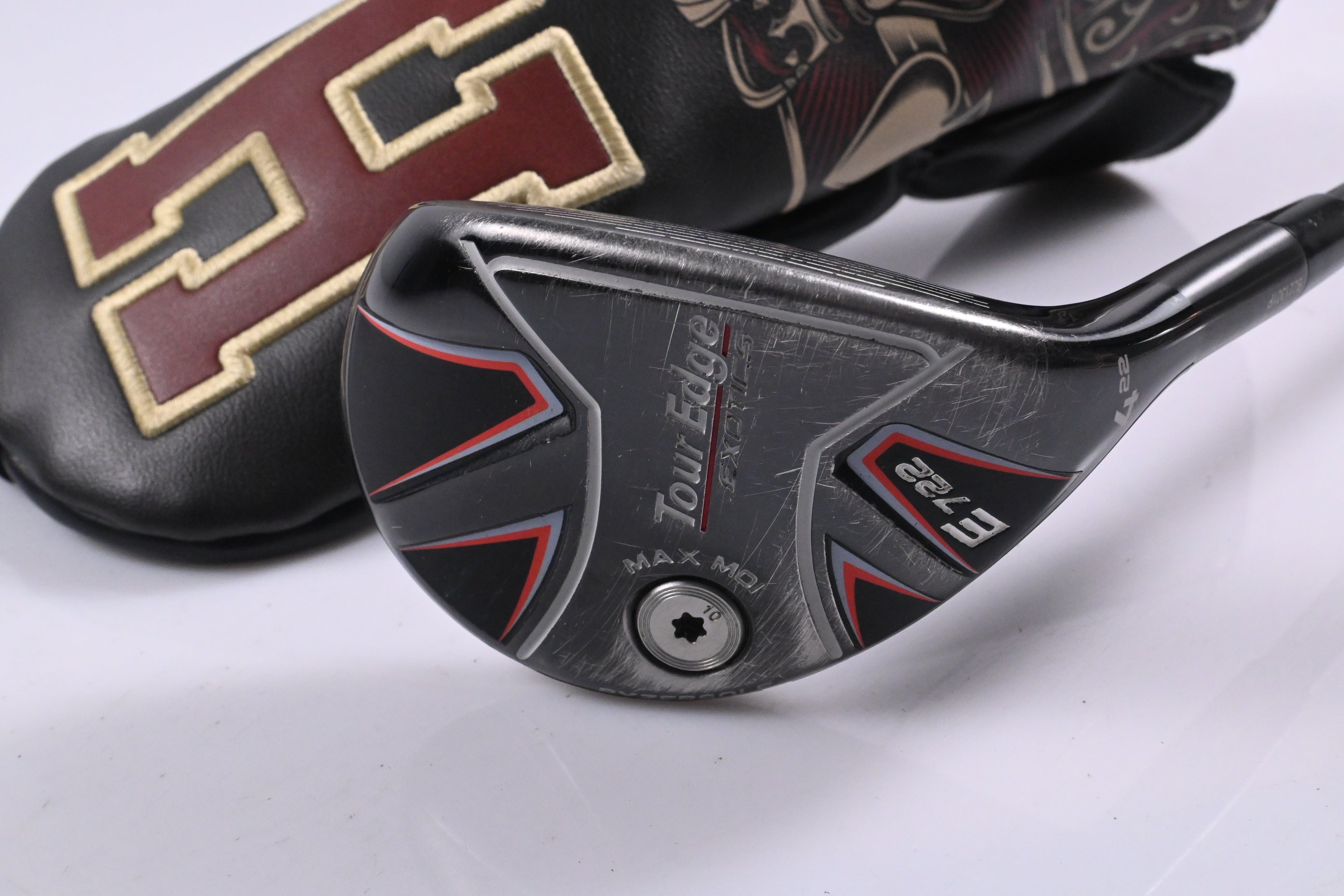 Tour Edge Exotics E722 #4 Hybrid / 22 Degree / Regular Flex KBS TGI 70 Shaft