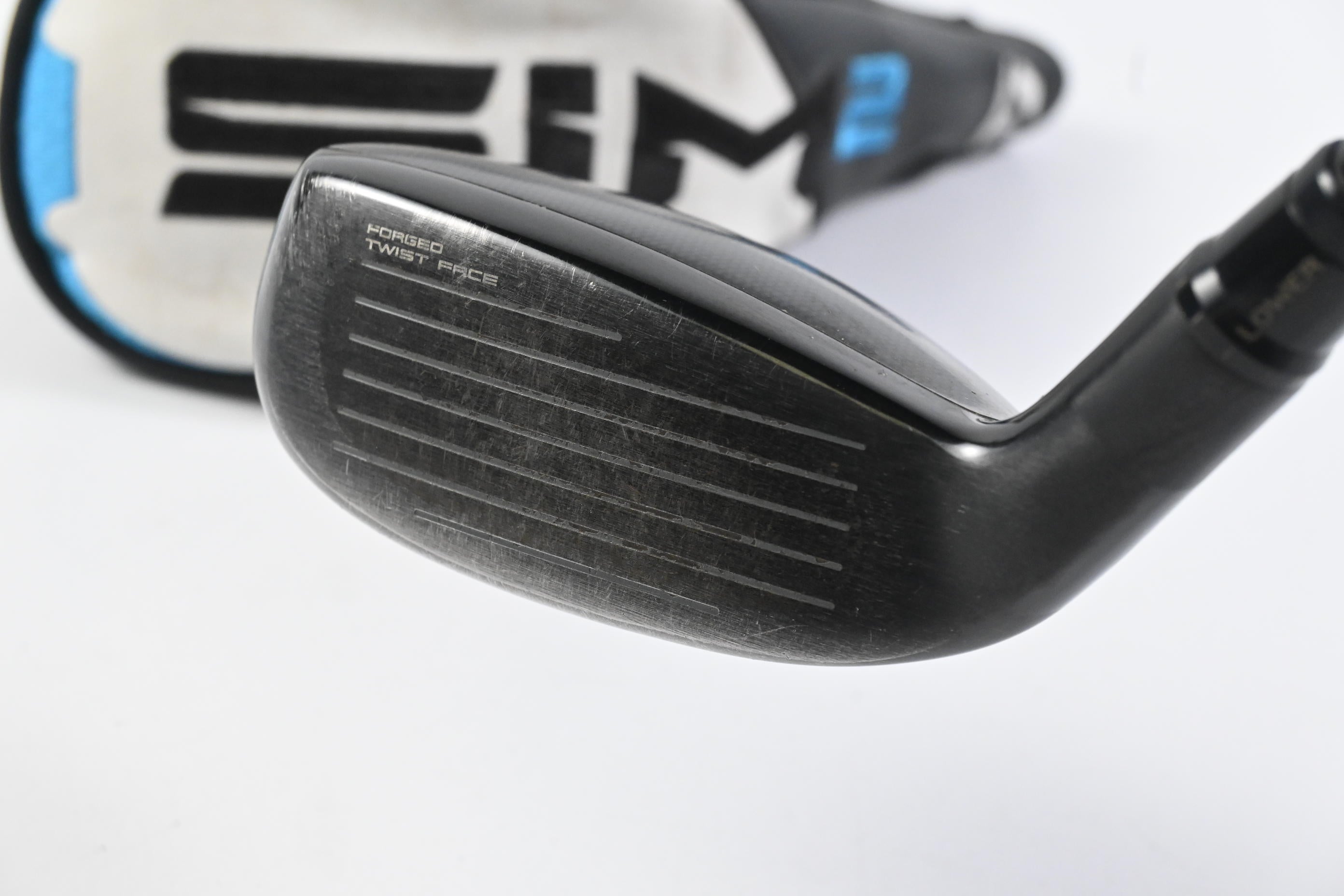 Taylormade SIM2 #4 Hybrid / 22 Degree / Stiff Flex Tensei AV Raw Blue 80 Shaft